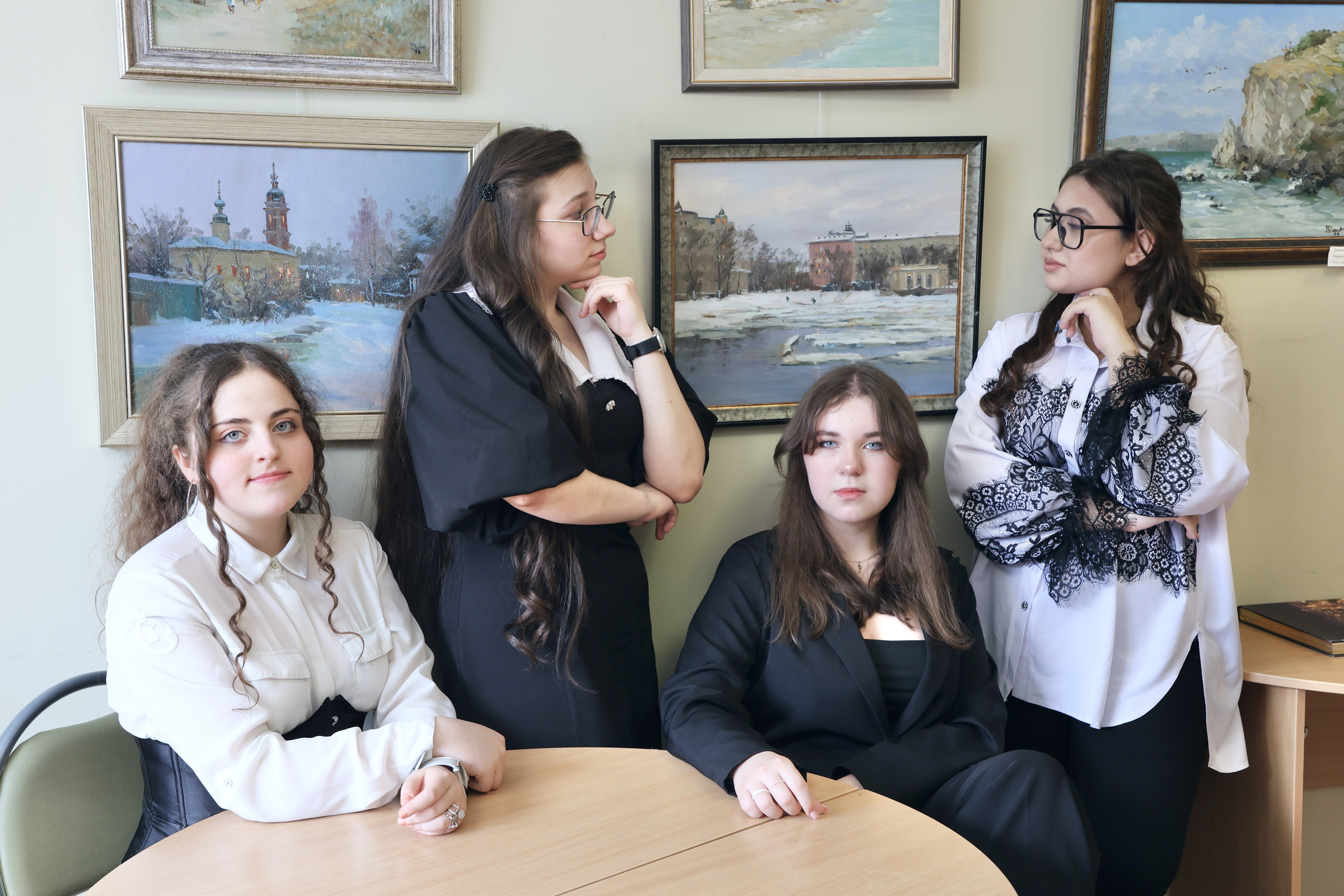 Съёмка в библиотеке. Школьные выпускные альбомы в Москве Марина Николаева