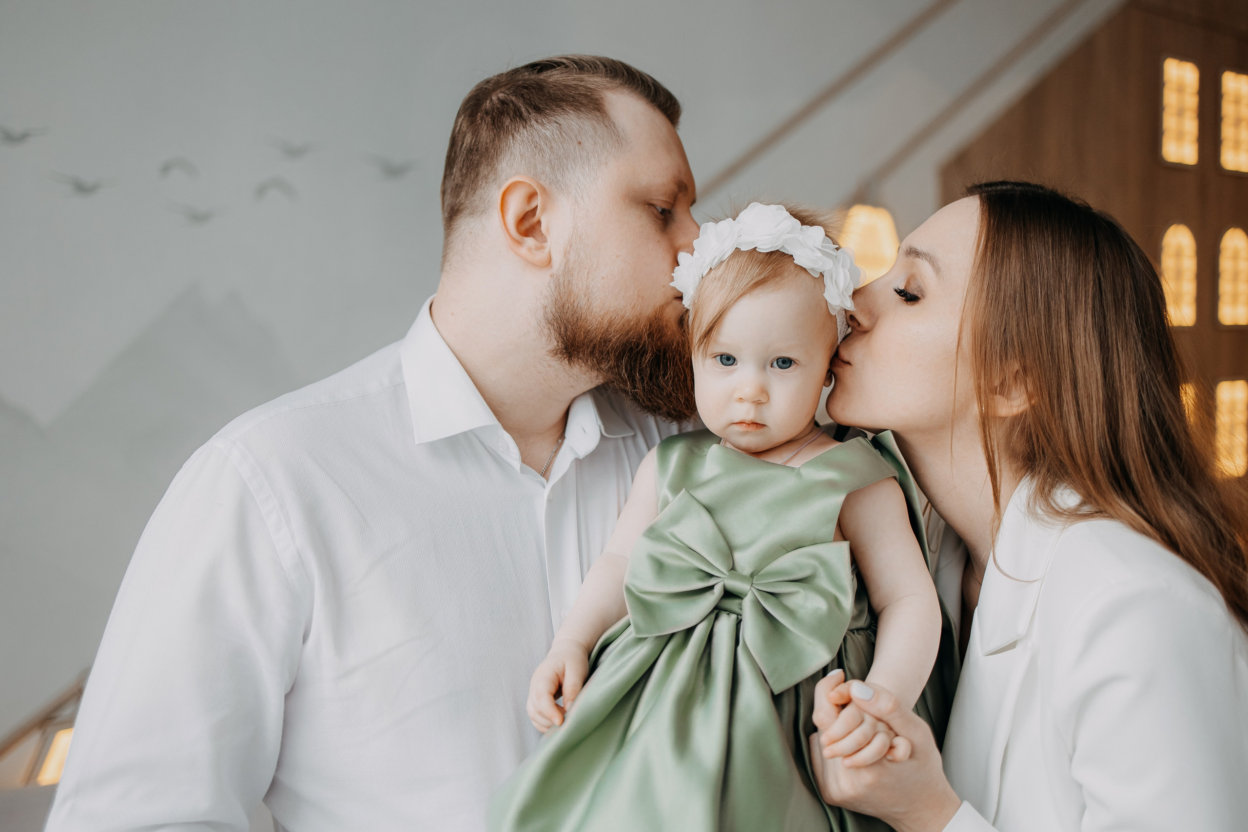 Елена, Александр и Машенька. Детский и семейный фотограф. Москва