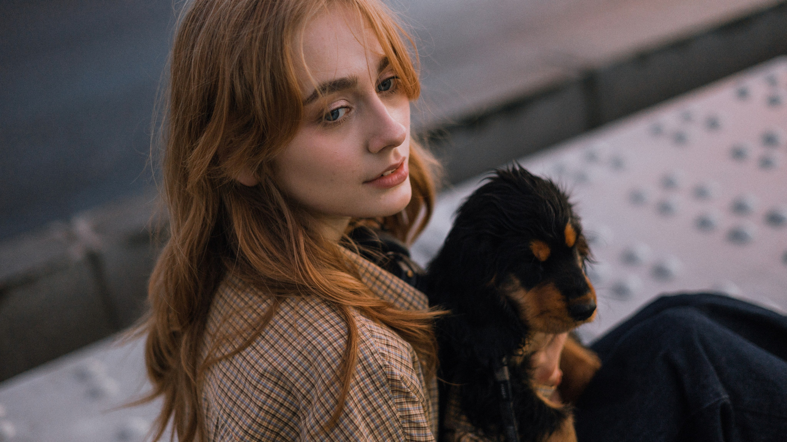 Аня и Ривер. Фотограф-анималист Богданова Полина