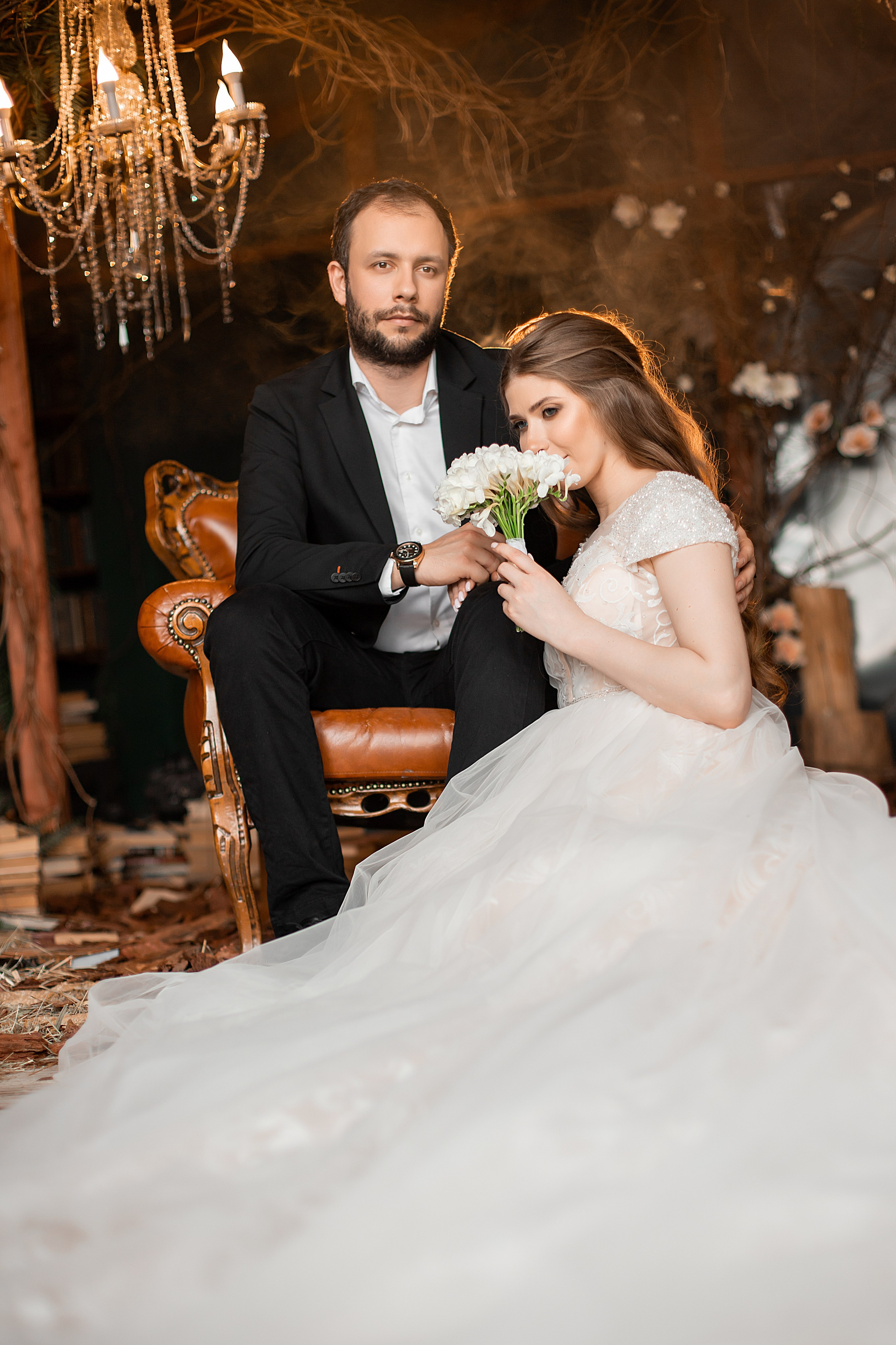 Свадебная история в фотозале Теплица. Семейный и индивидуальный фотограф в Ростове-на-Дону