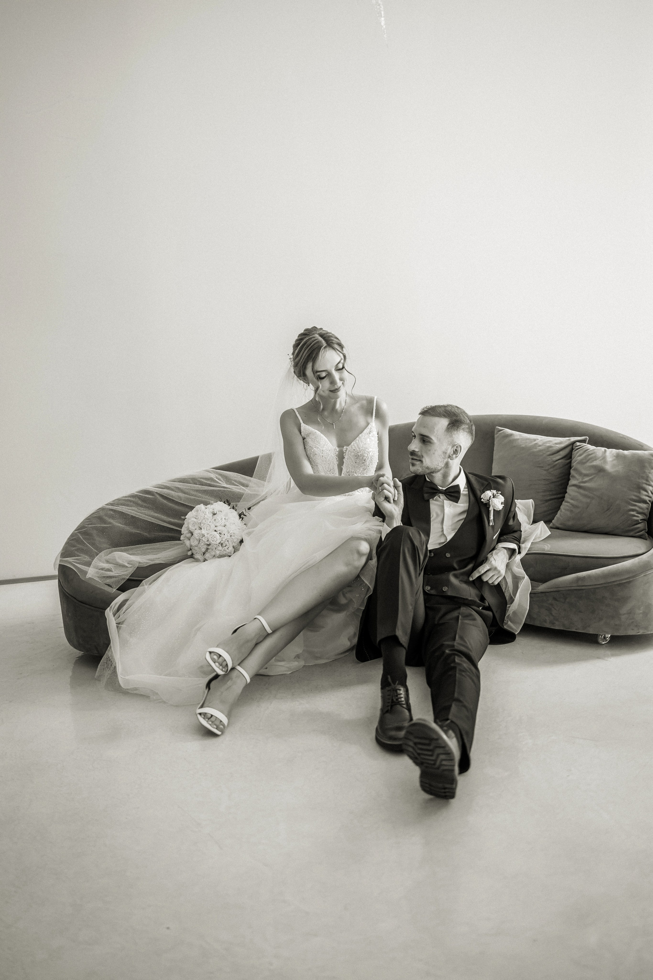 Свадебная прогулка Екатерины и Евгения. Свадебная фотография. Арина Рубах