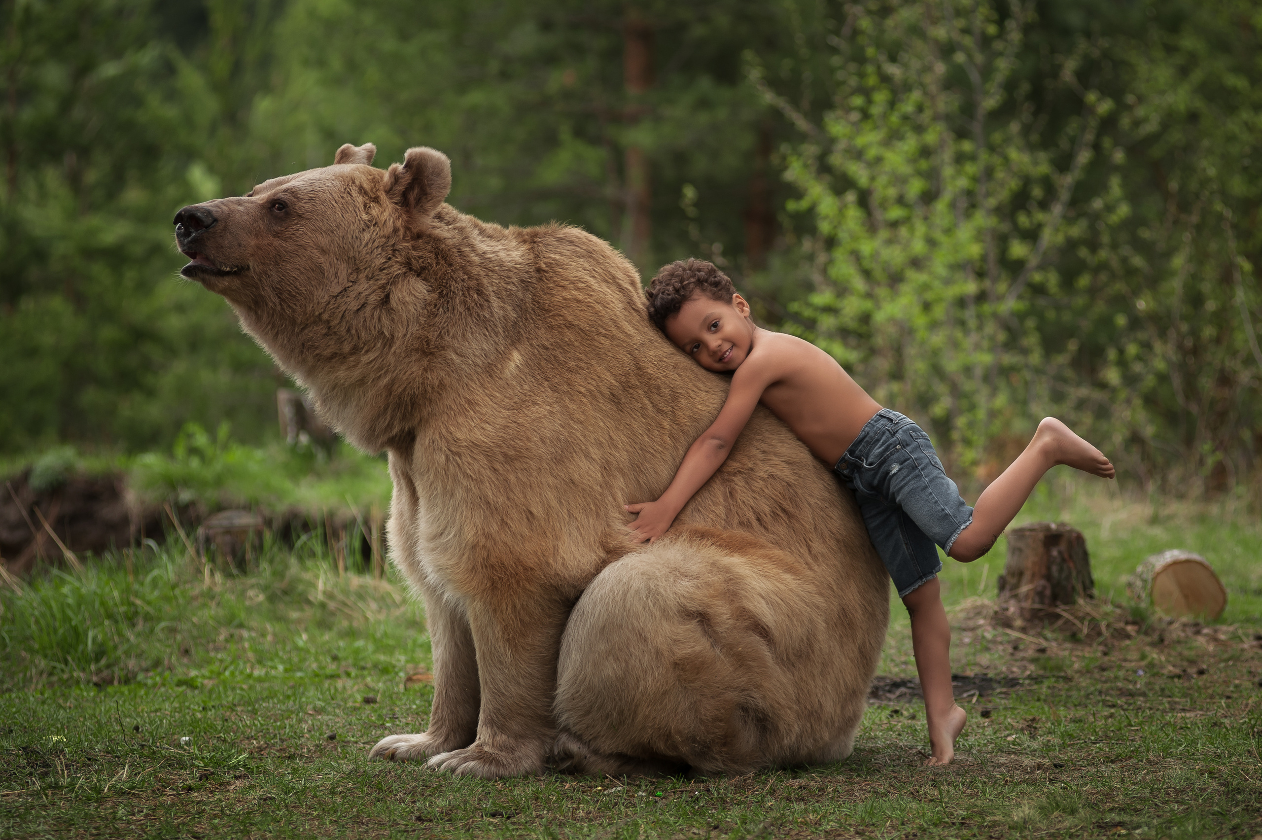 Фотосессия с животными. Семьи, дети, сады, школы. Фотограф Первенцева Елена. Москва