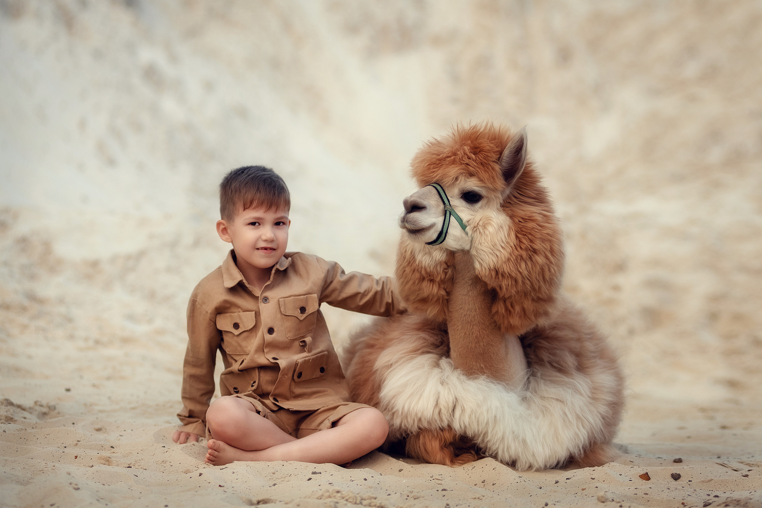 Фотосессия с животными. Семьи, дети, сады, школы. Фотограф Первенцева Елена. Москва