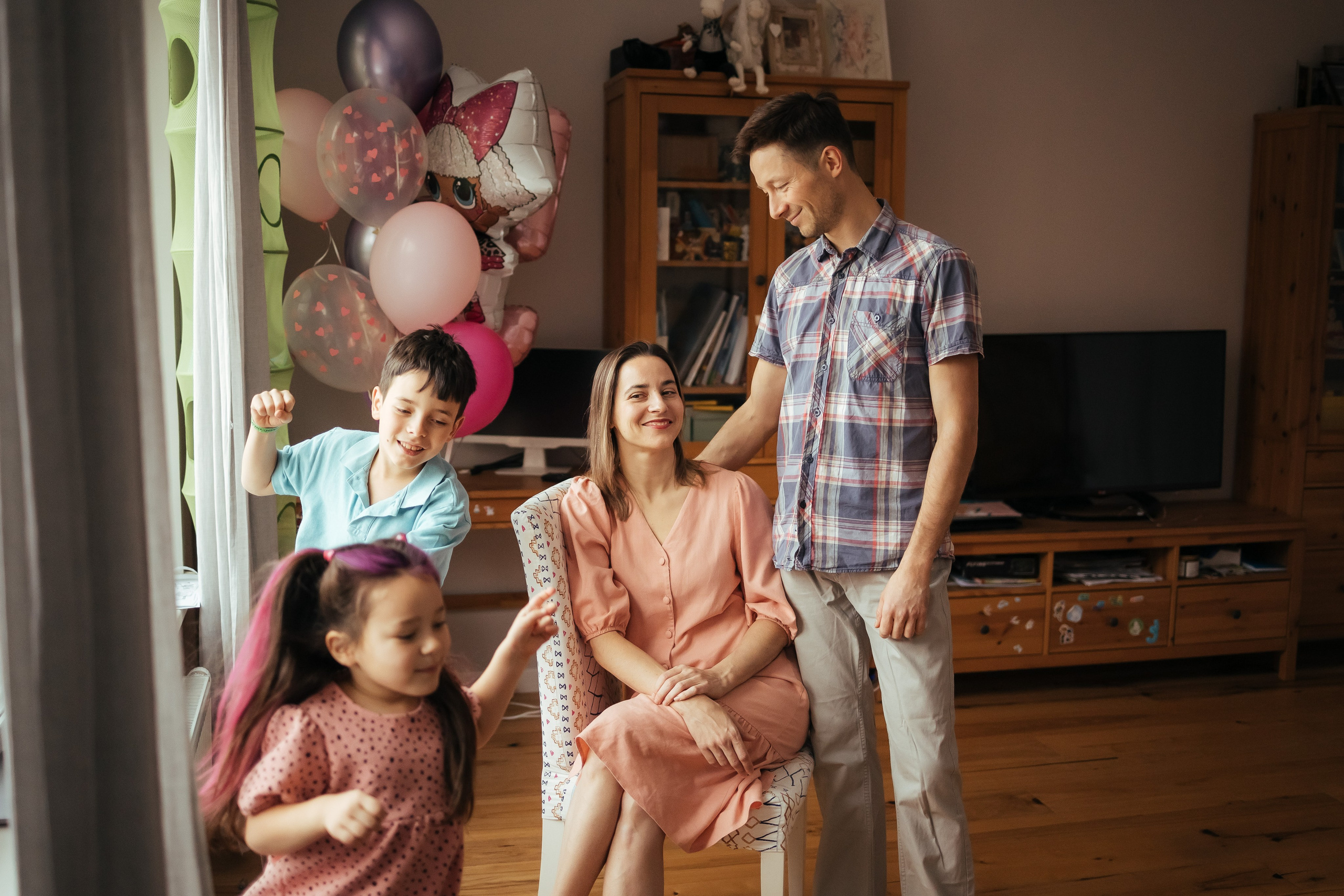 Юлия, Александр, Леня и Алина. Фотограф Печерская Анастасия