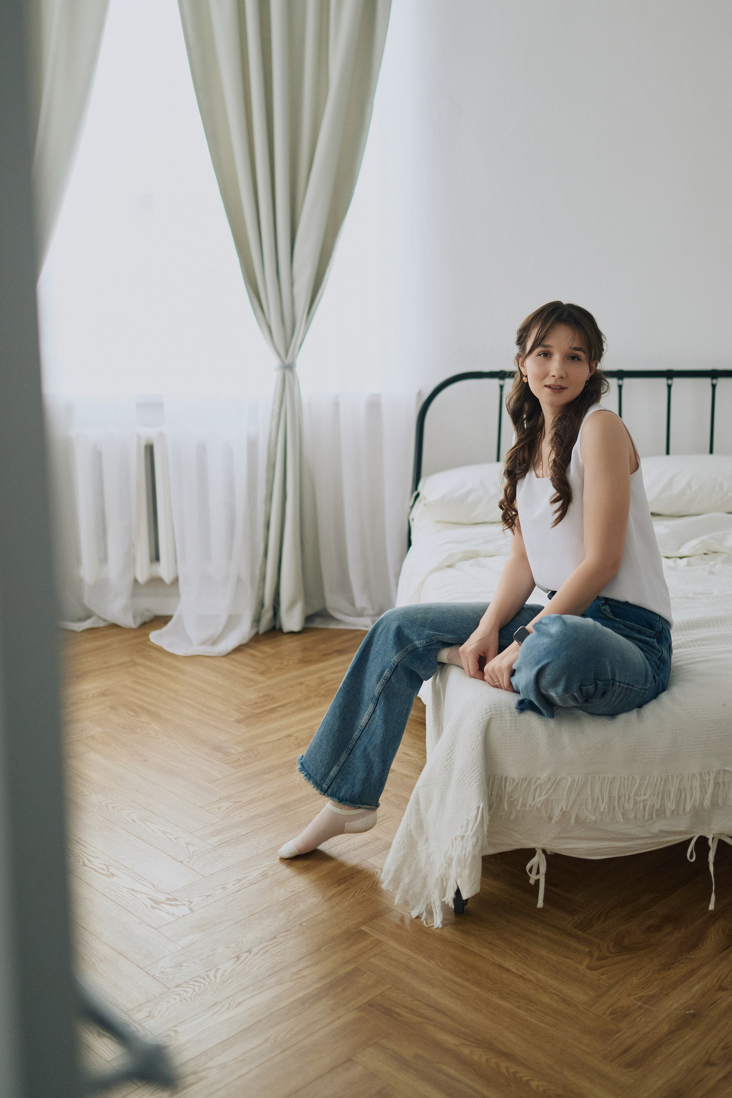 Студийная фотосессия мамы и дочки. Алина Каравайцева. Фотограф в городе Барнаул