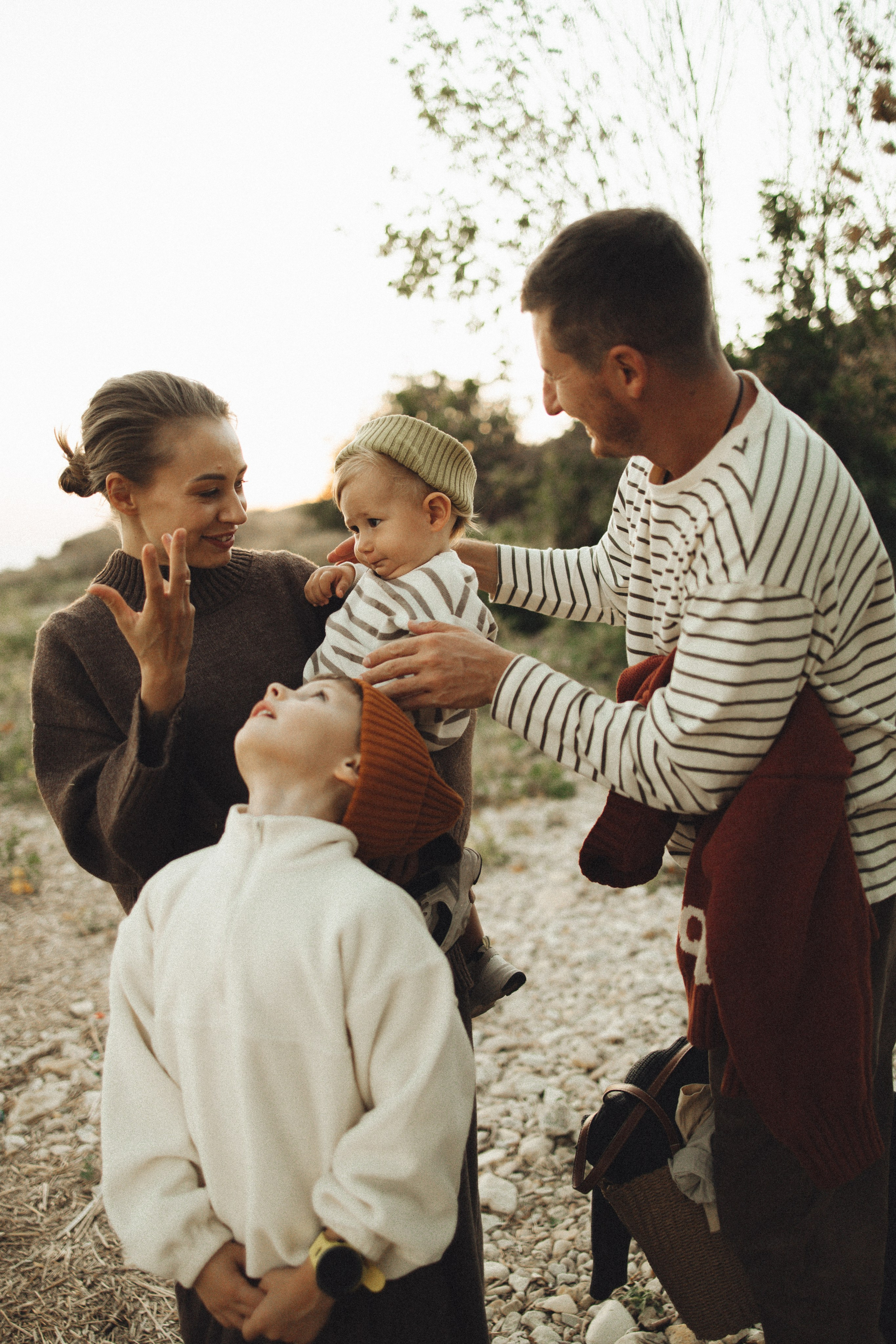 Семейная история, закат в Мержаново. Семейный и детский фотограф, таганрог, ростов-на-дону