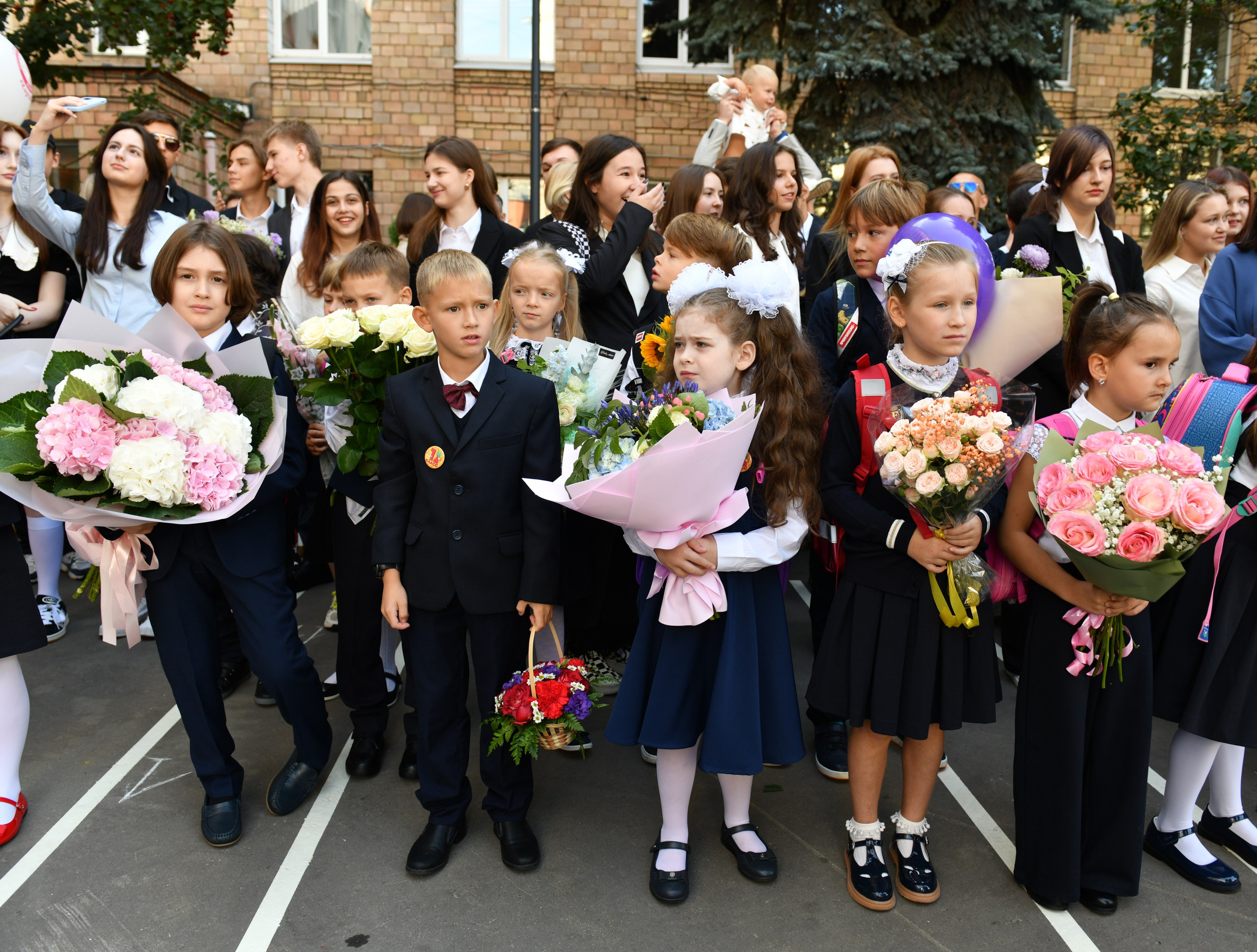 Линейка 1 класс. Свадебный и портретный фотограф в Москве Галина Борисова