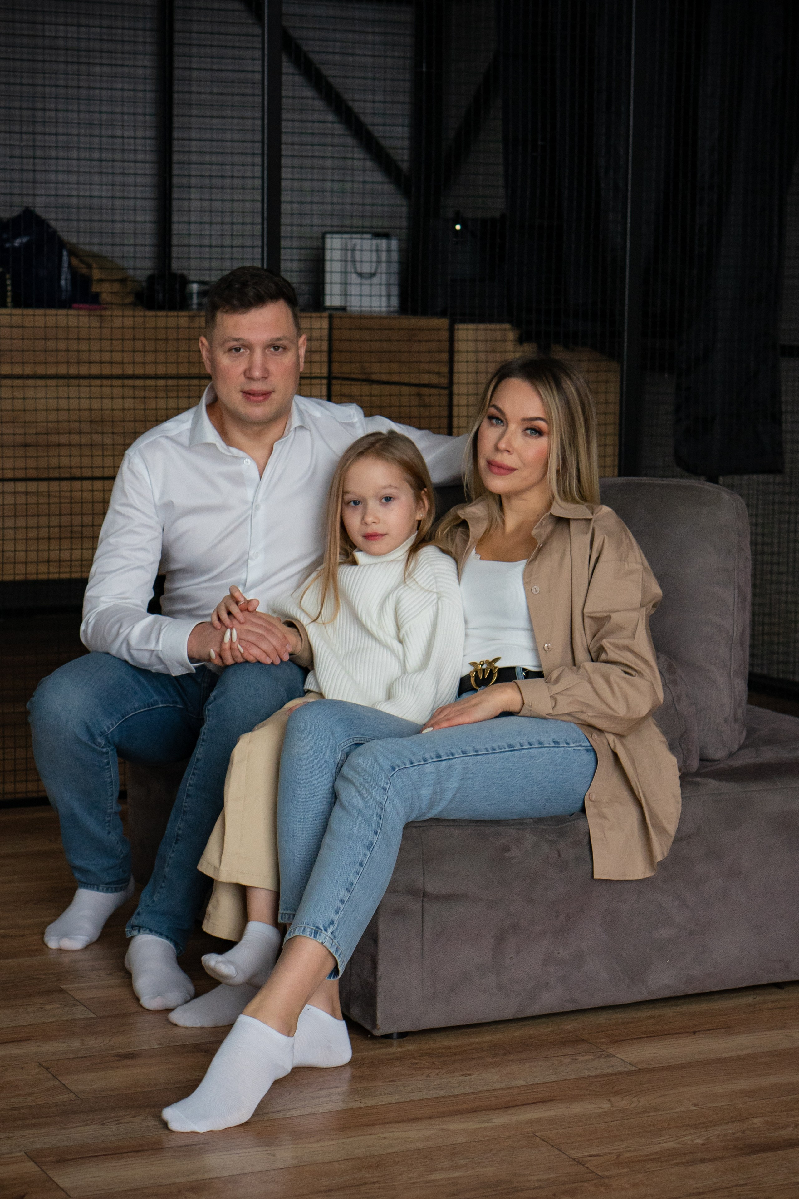 Семья К. Новогодняя история в студии. Фотограф Ольга Игорева