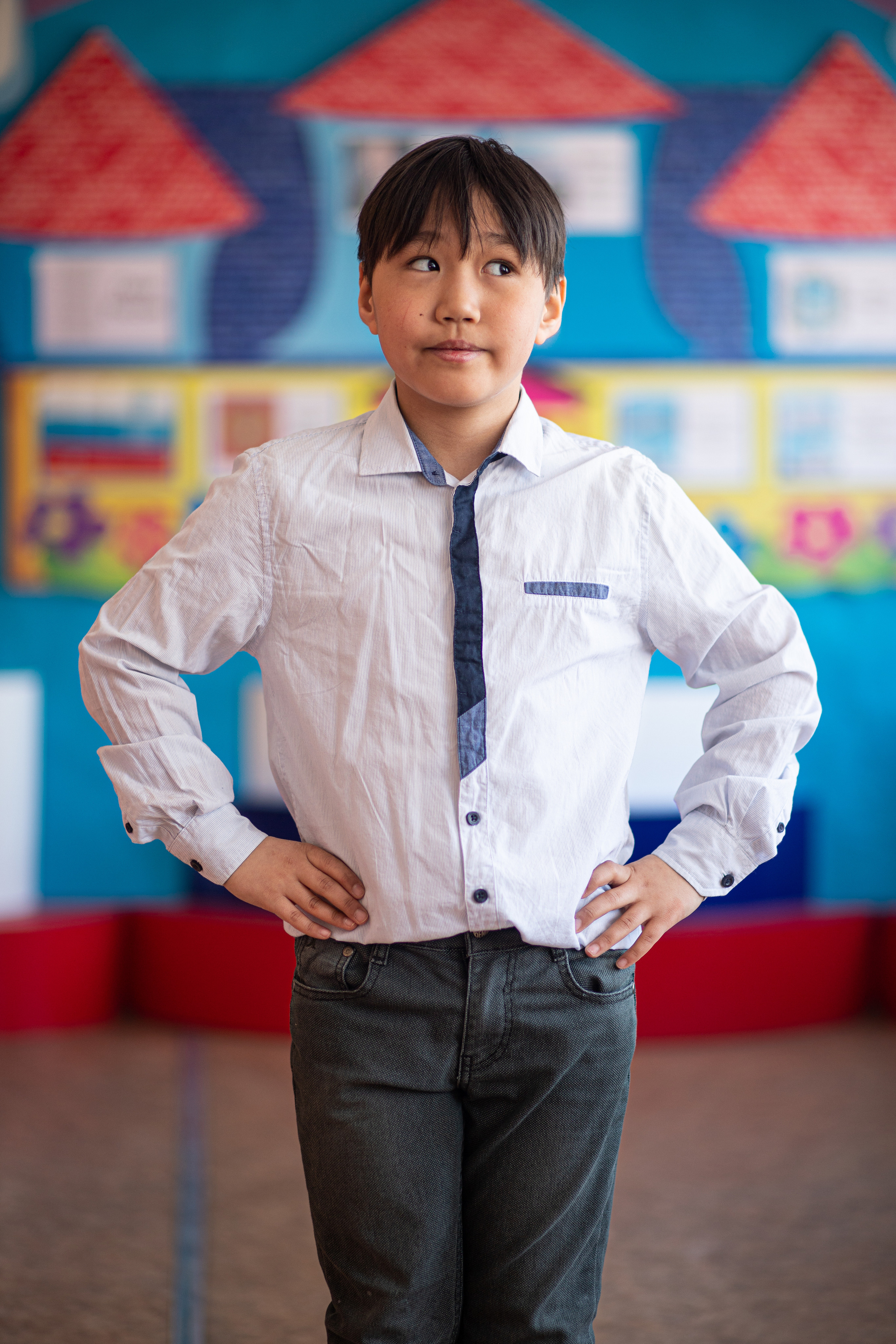 Фотосессия школьников для общей фотографии