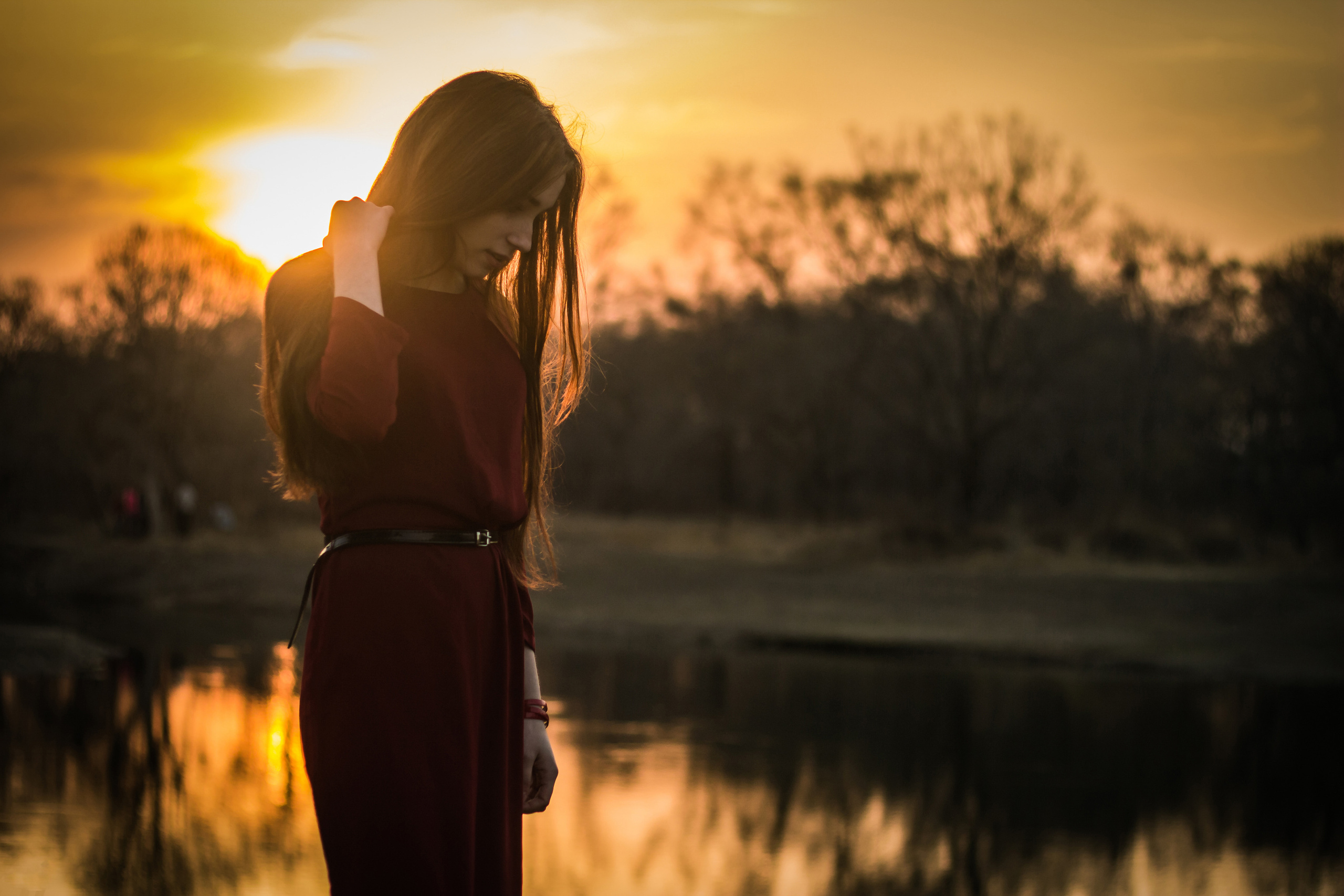 Задумчивая девушка. Фотосессия Пограничный