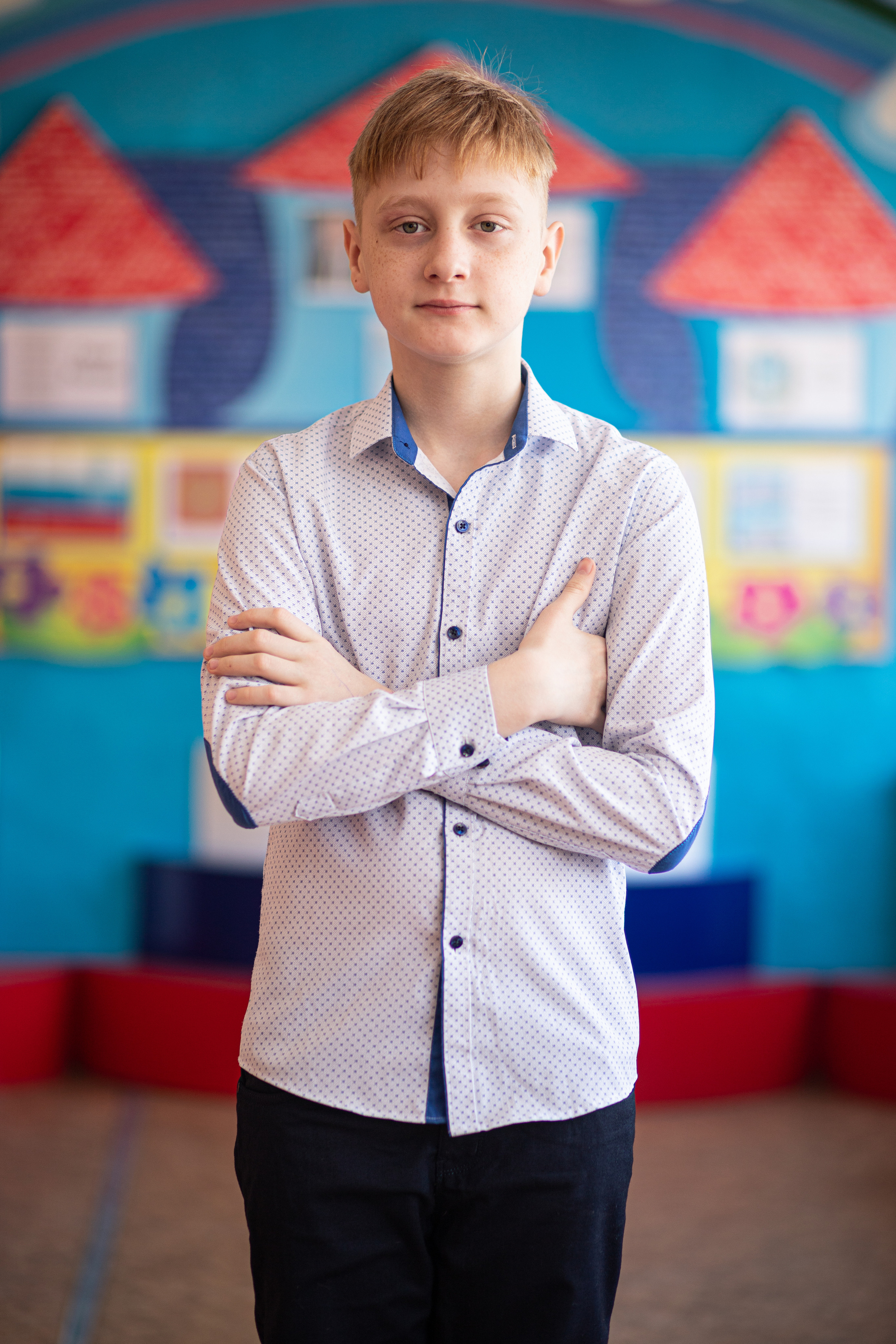 Фотосессия школьников для общей фотографии