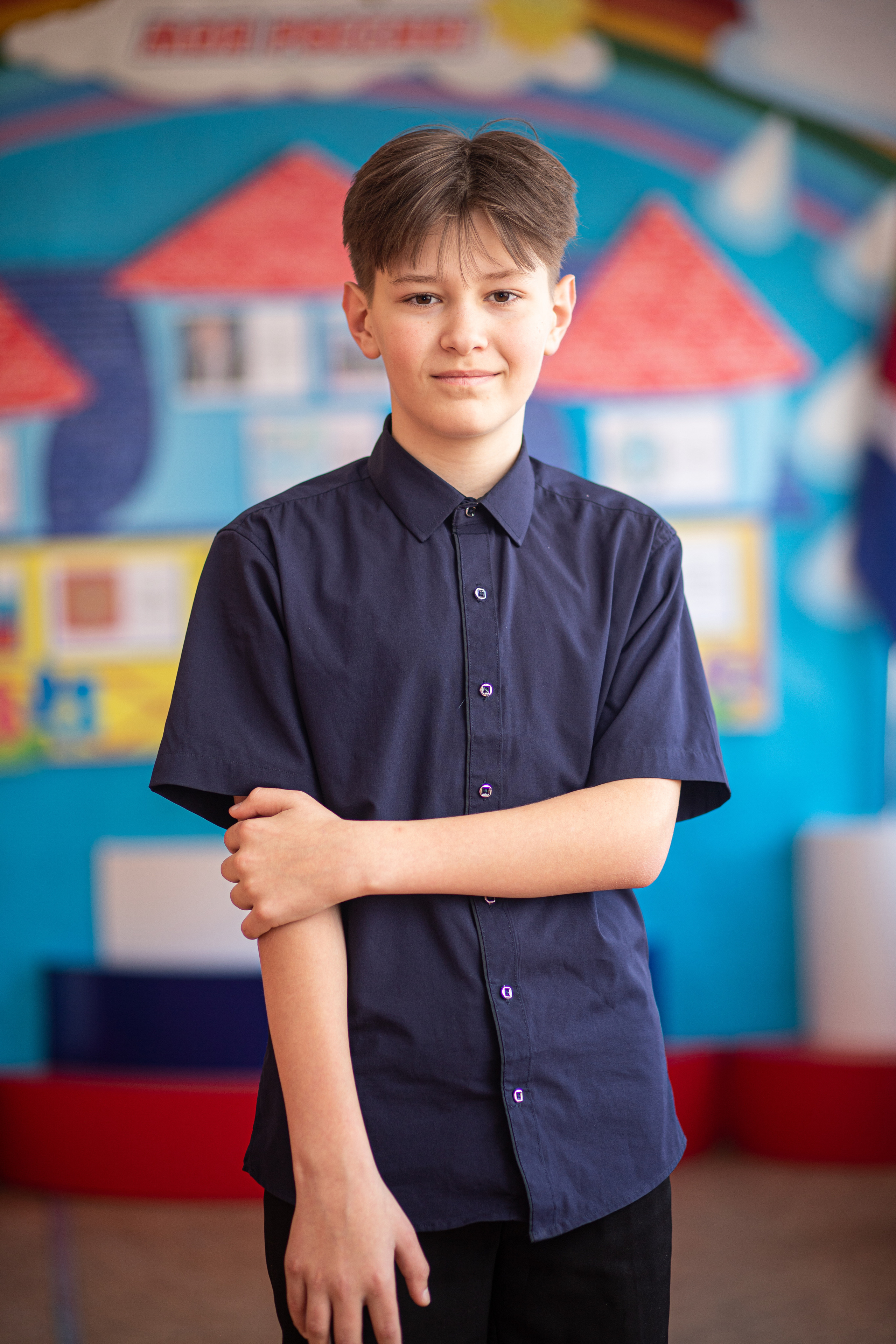 Фотосессия школьников для общей фотографии