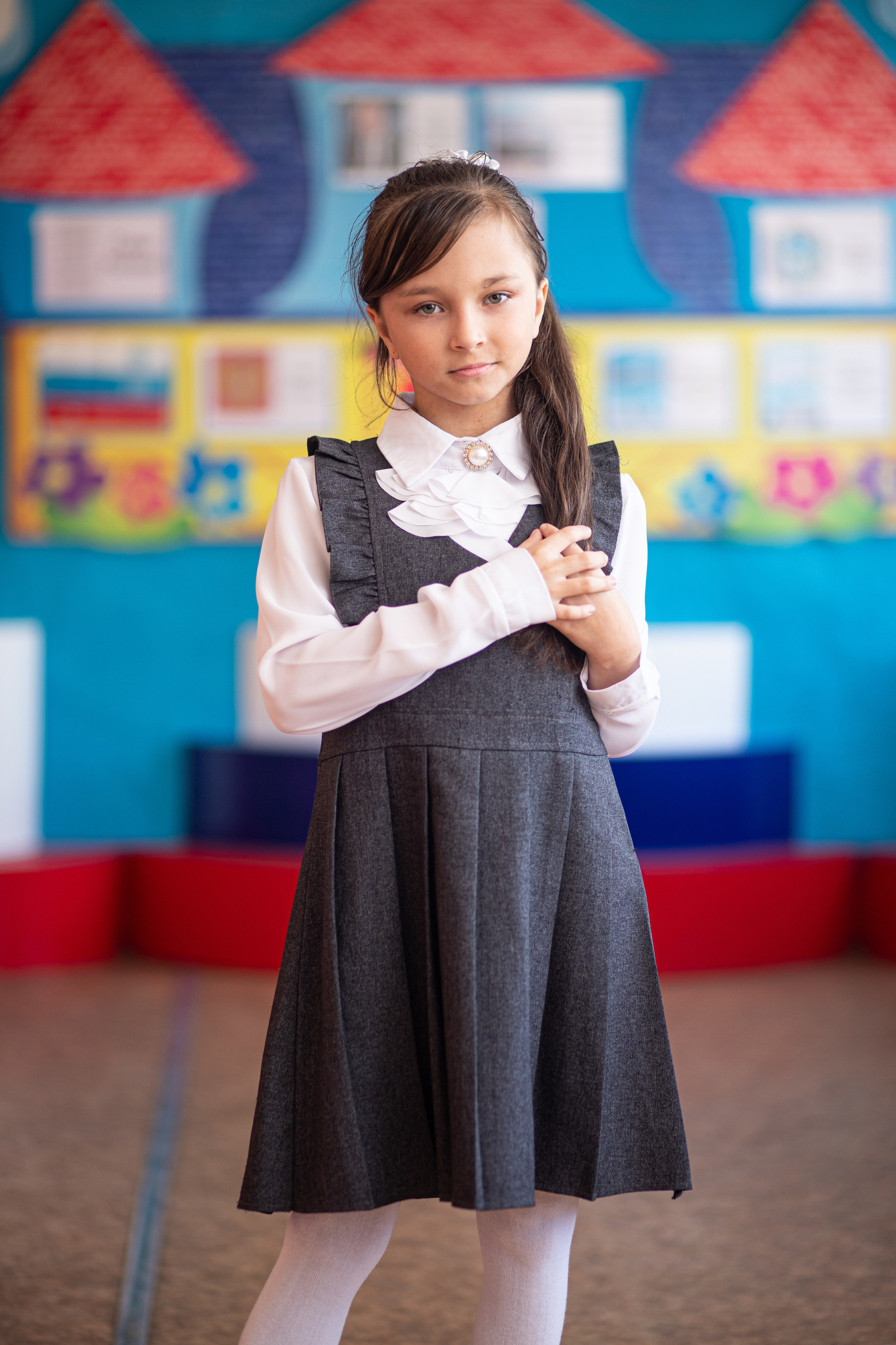 Фотосессия школьников для общей фотографии