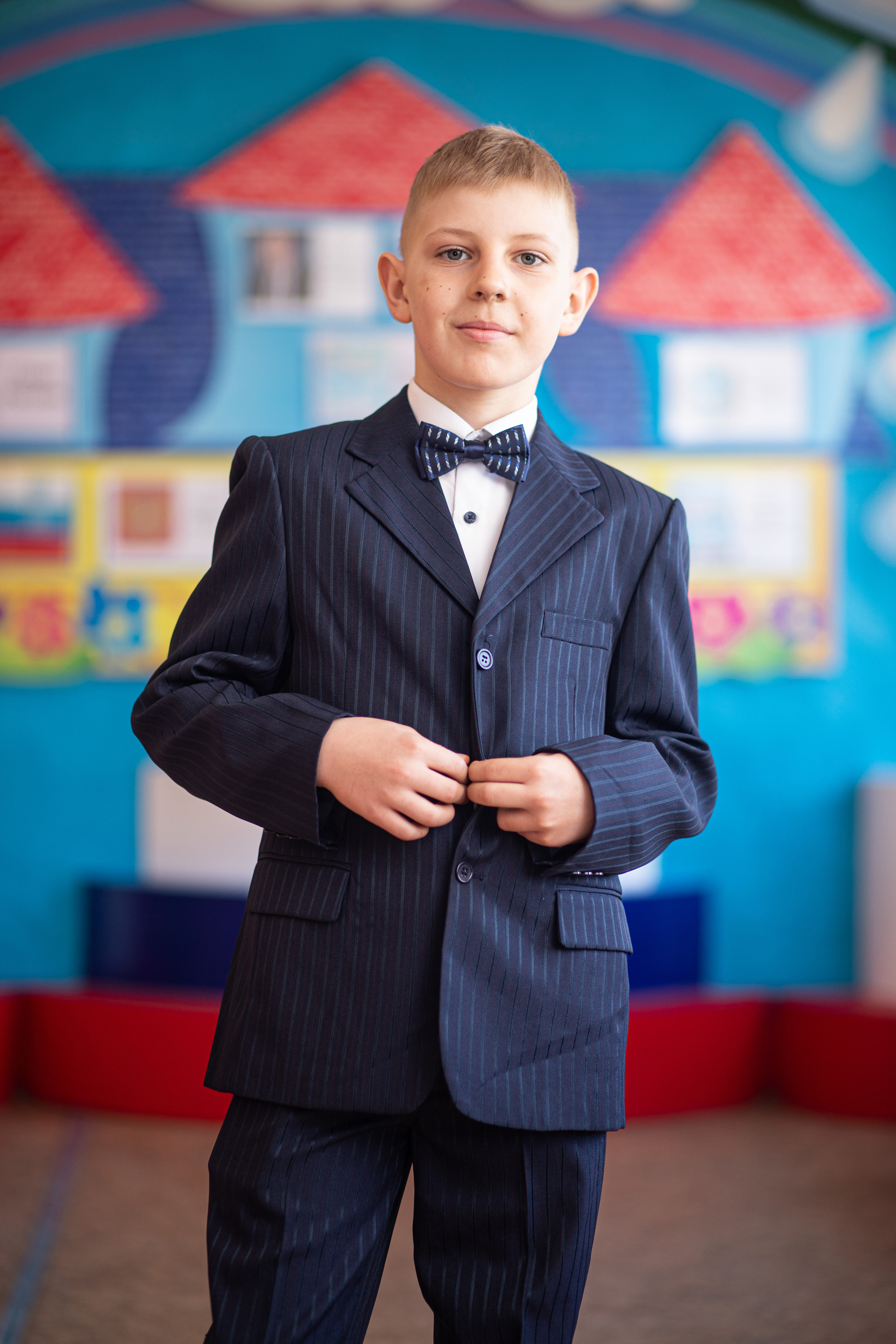 Фотосессия школьников для общей фотографии