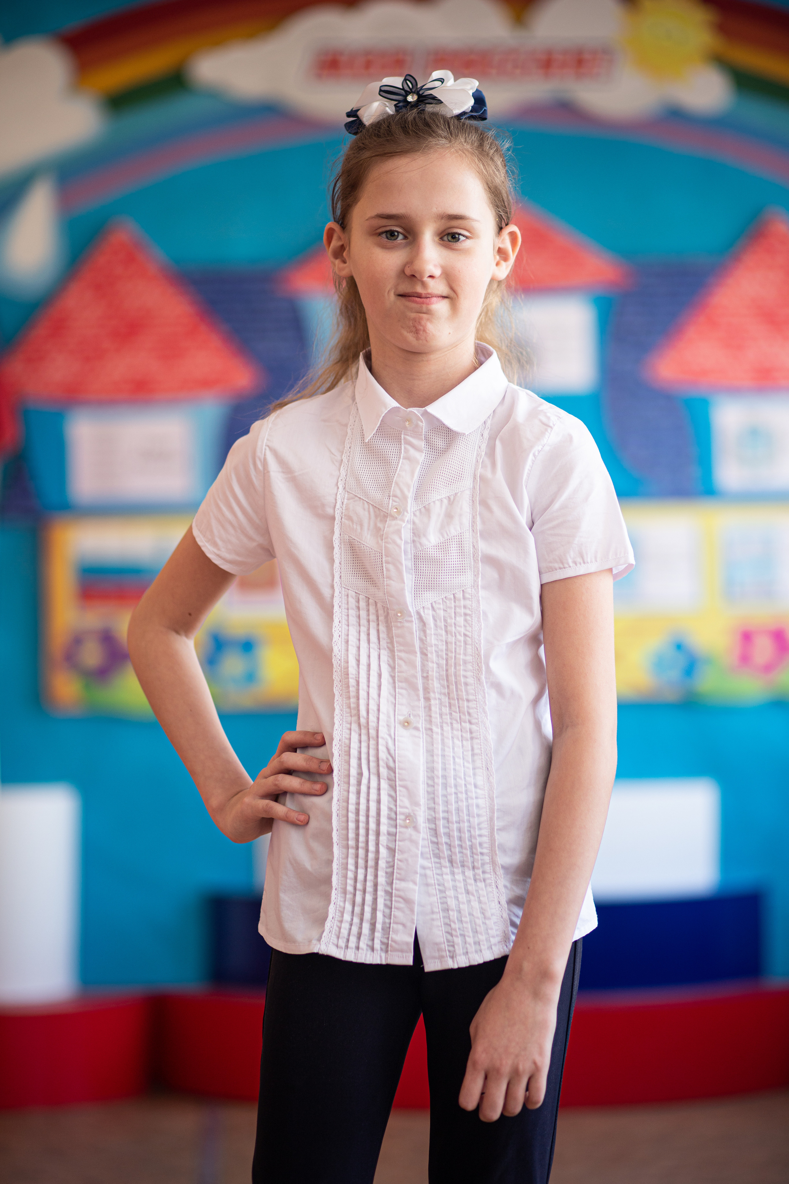 Фотосессия школьников для общей фотографии