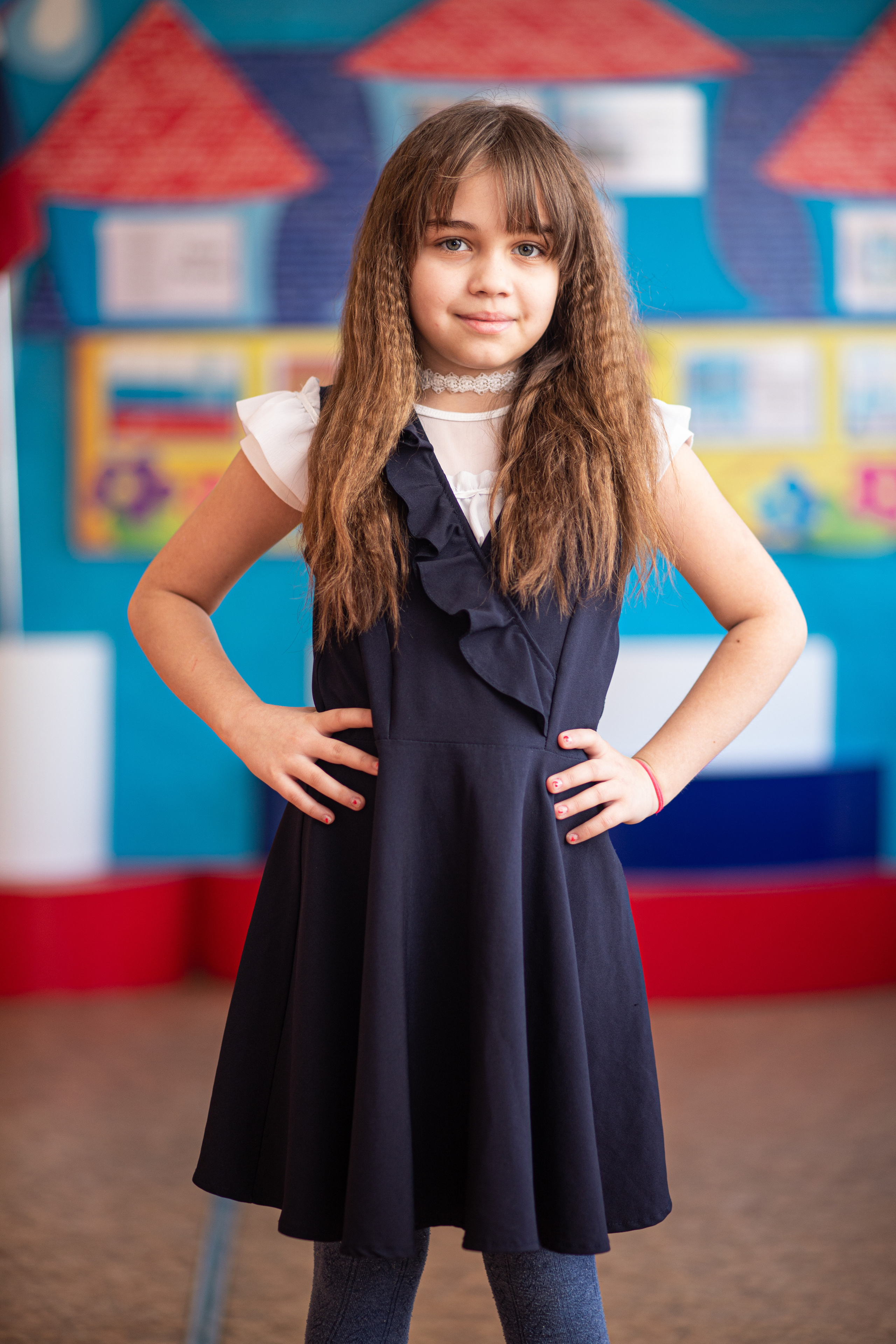 Фотосессия школьников для общей фотографии