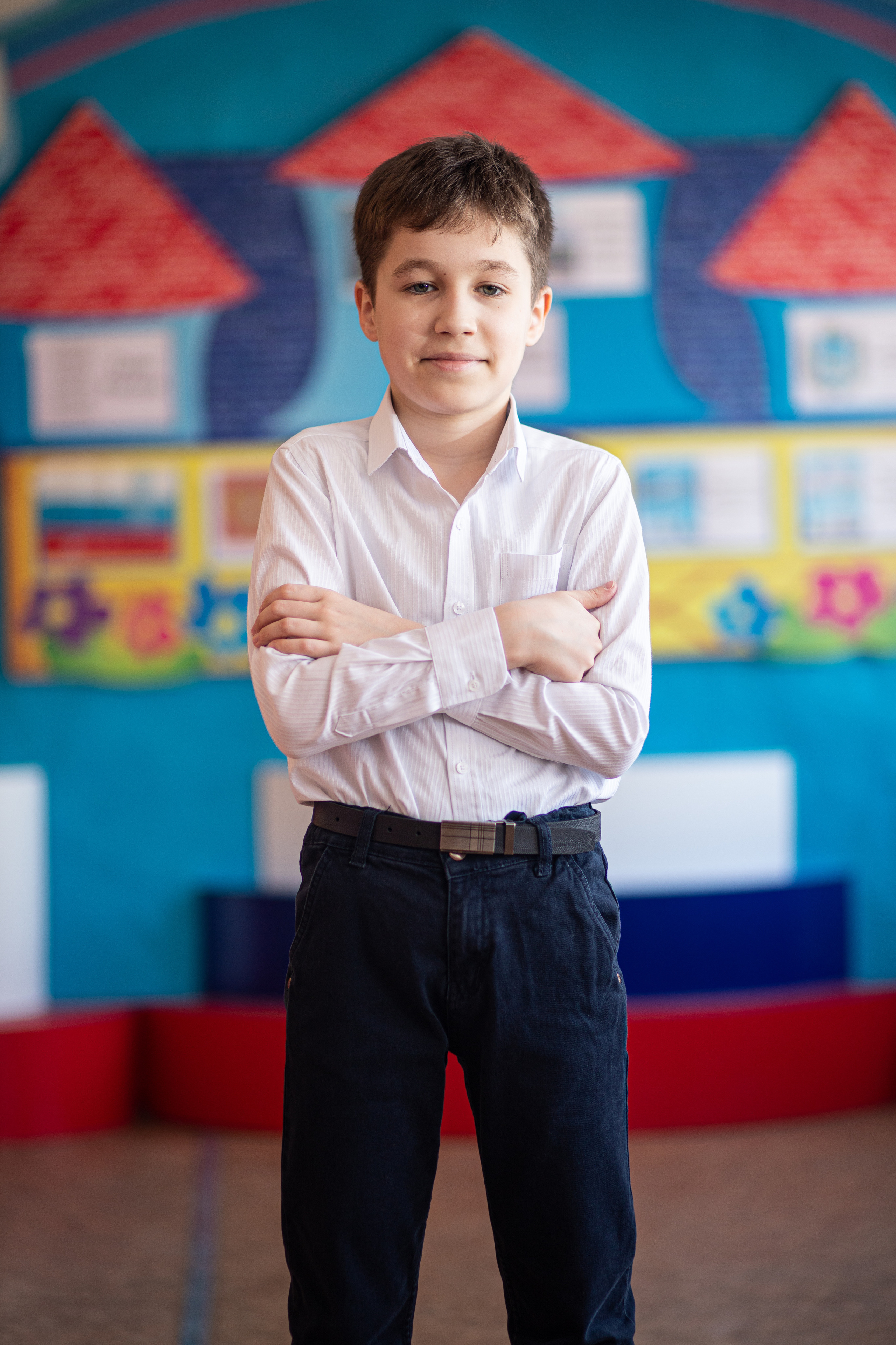 Фотосессия школьников для общей фотографии