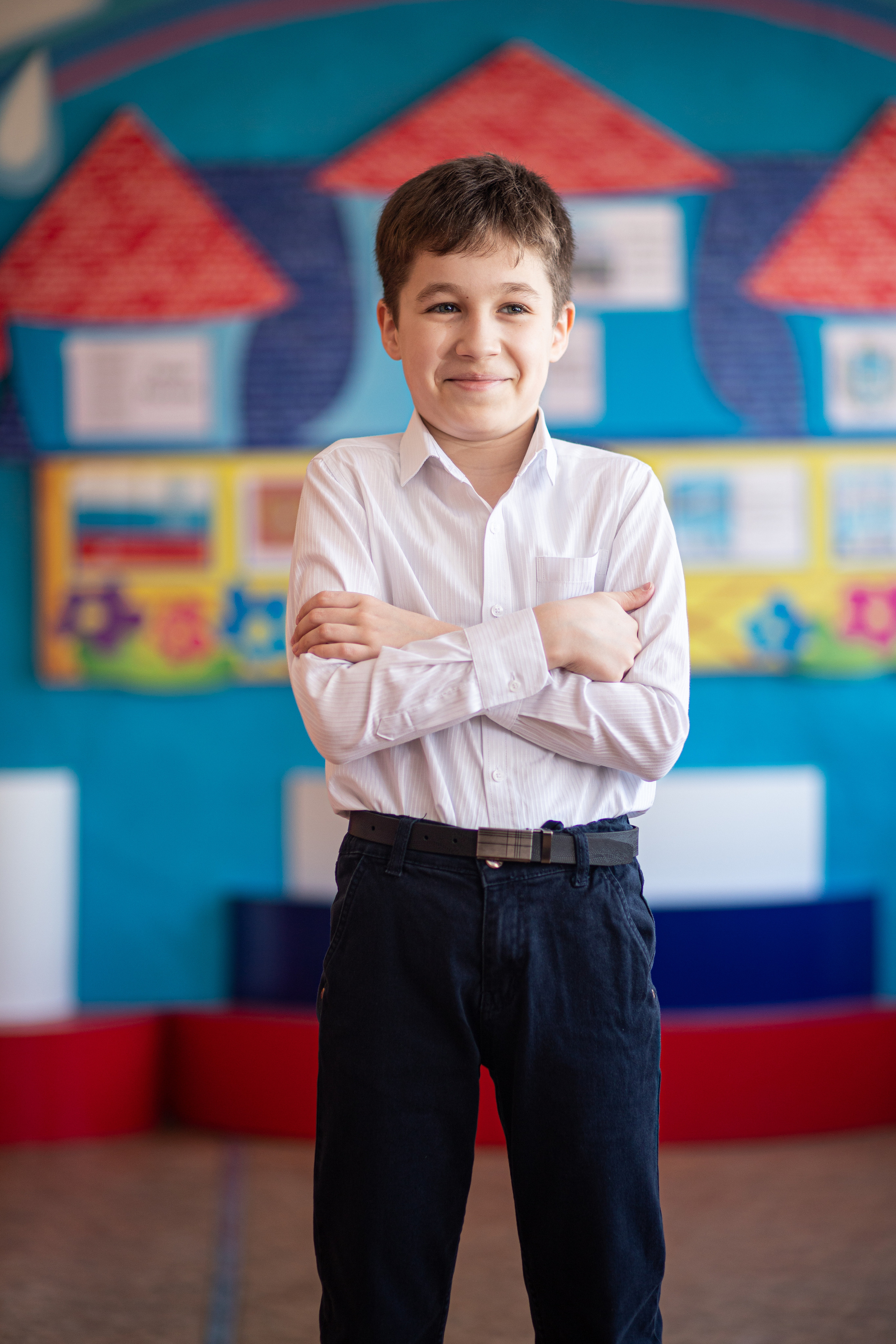 Фотосессия школьников для общей фотографии