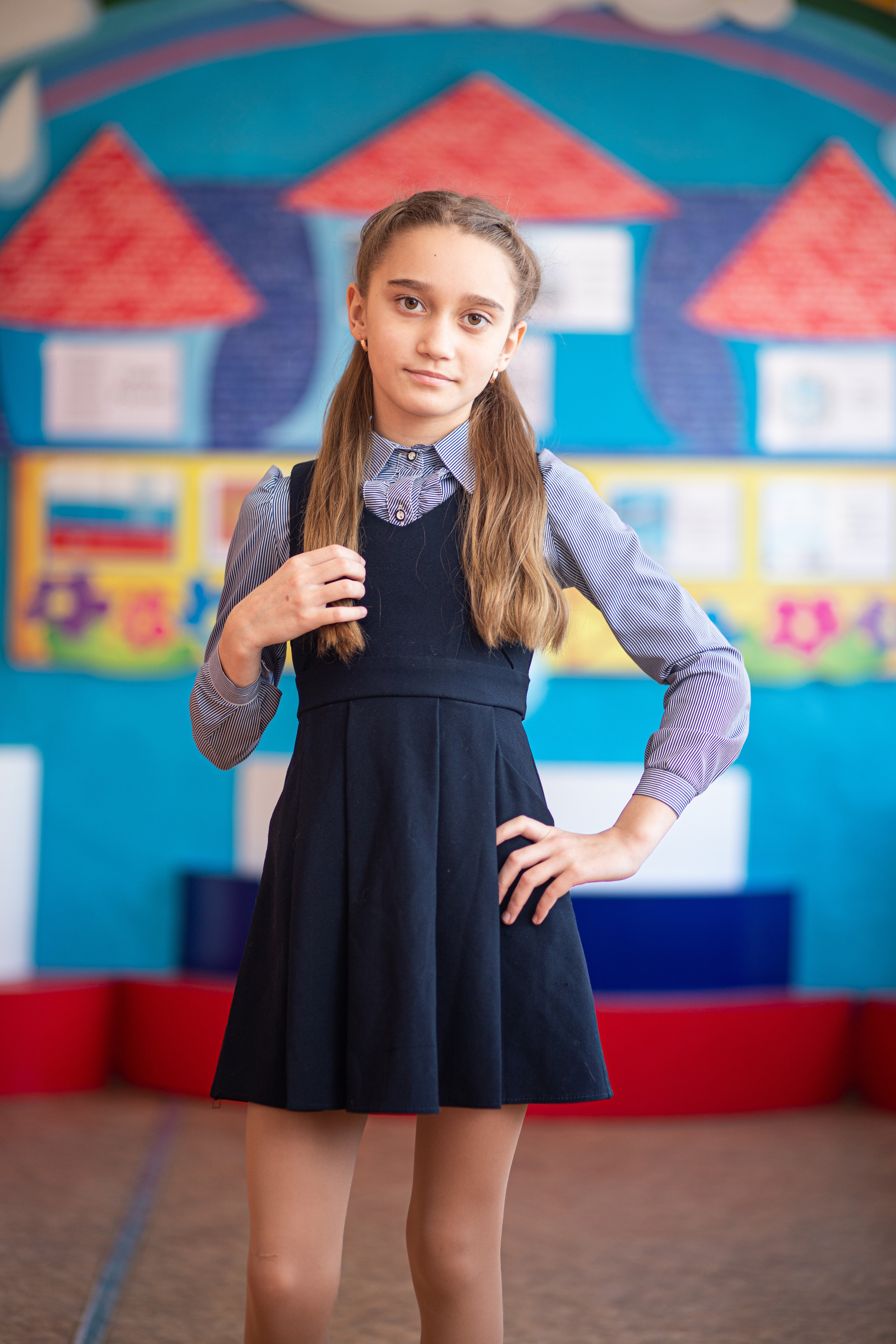 Фотосессия школьников для общей фотографии