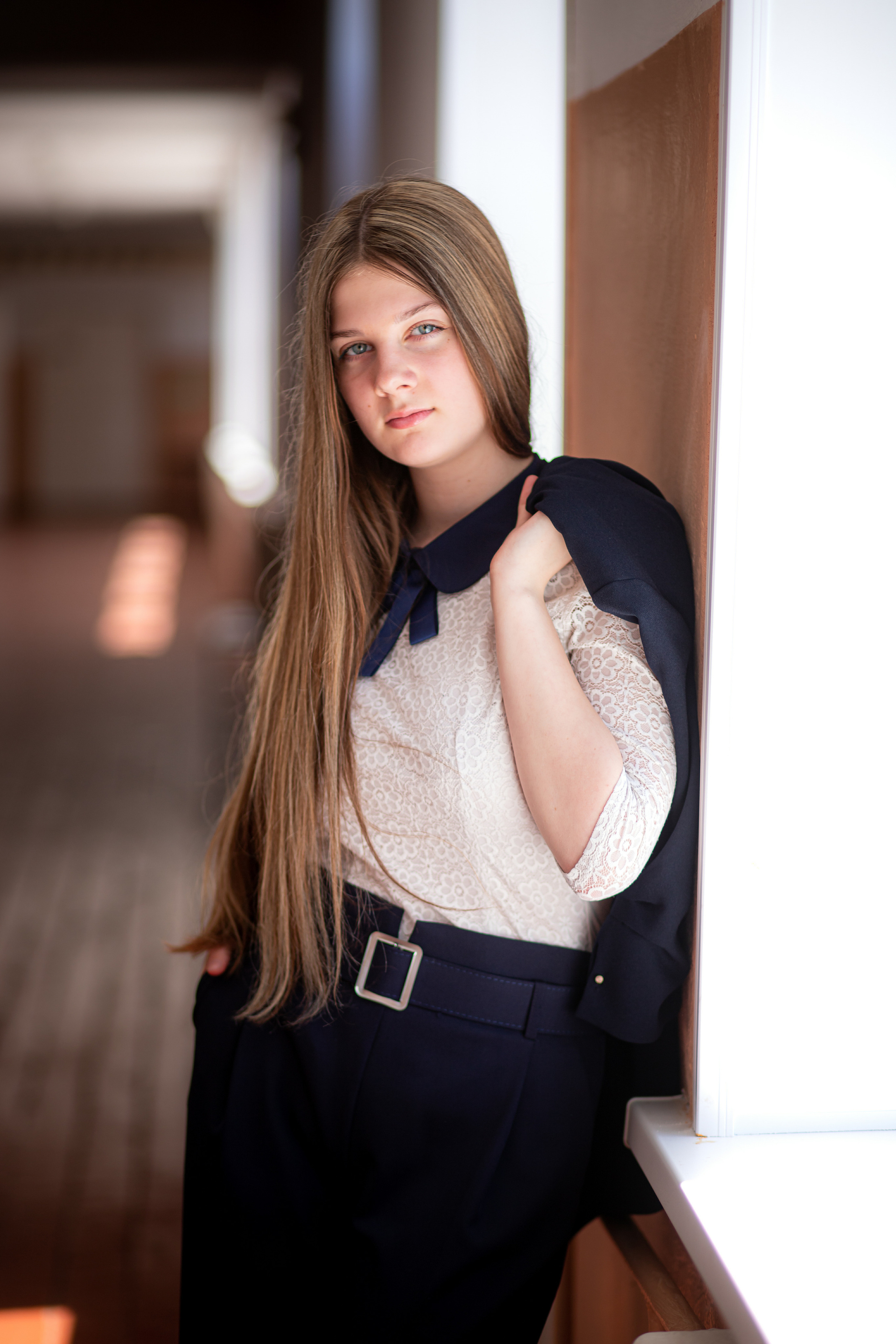 Школьная фотография в коридоре. Уссурийск