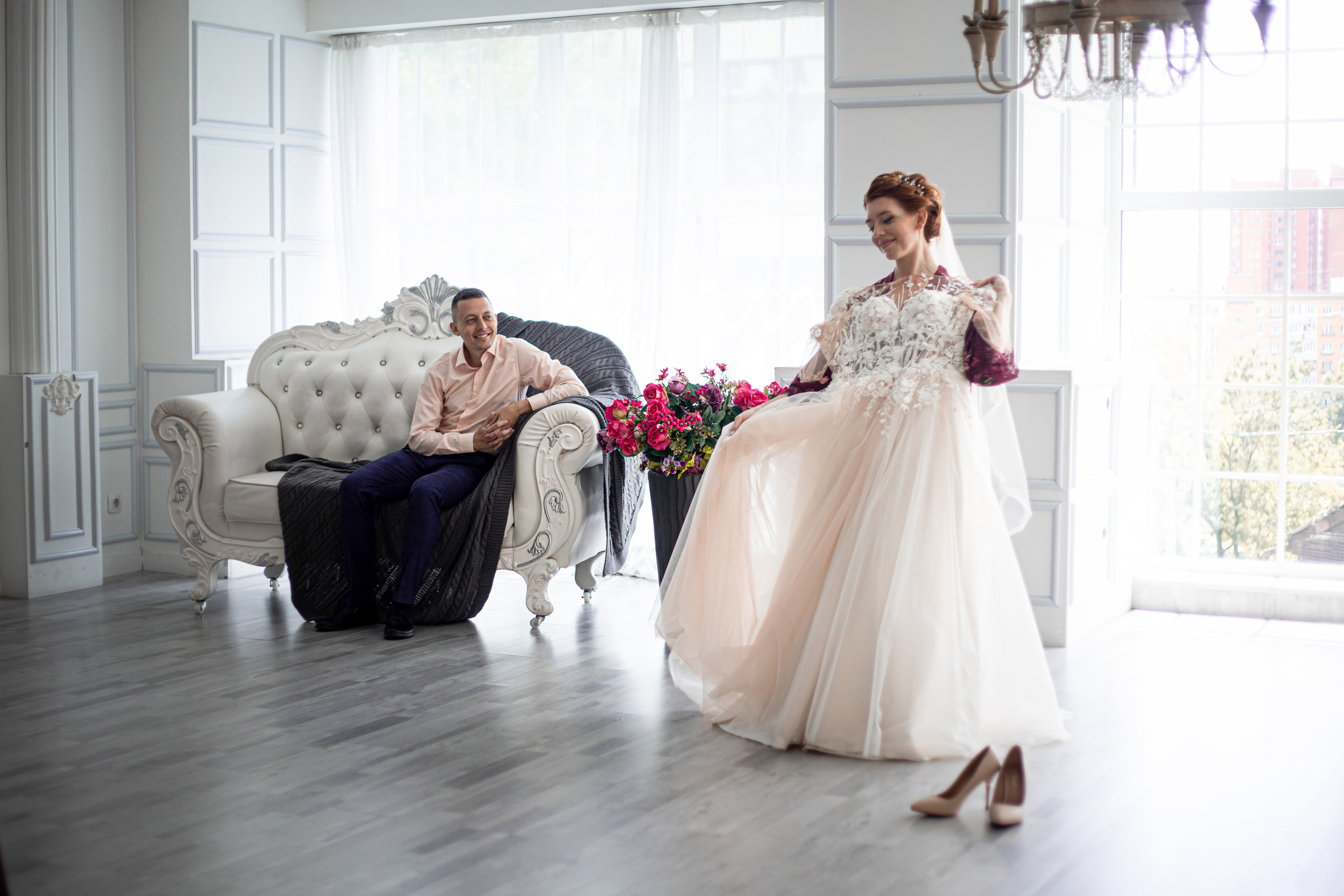 Совместные сборы в студии Photozone во Владивостоке, свадебная фотография, фотограф Иван Тарасов