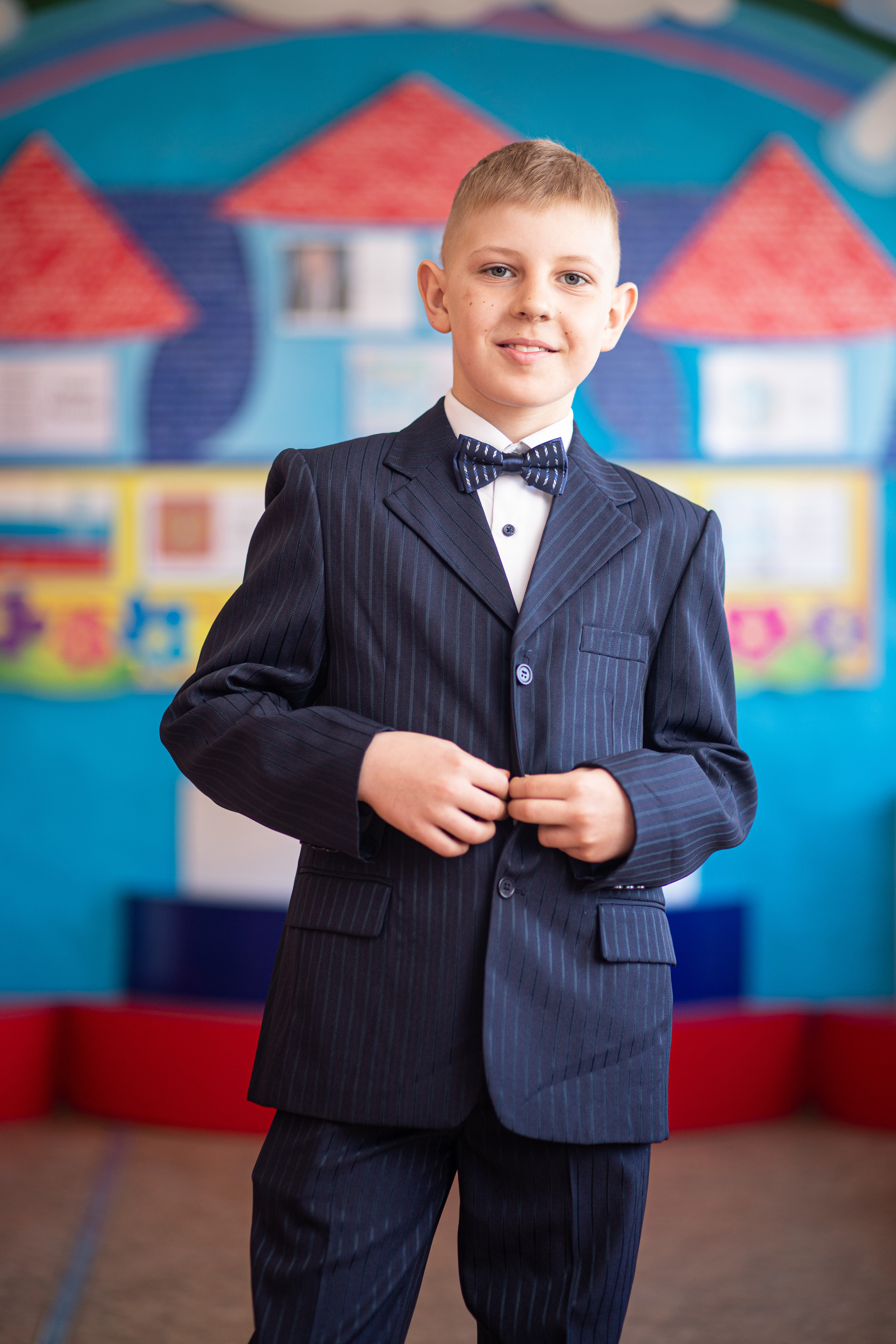 Фотосессия школьников для общей фотографии