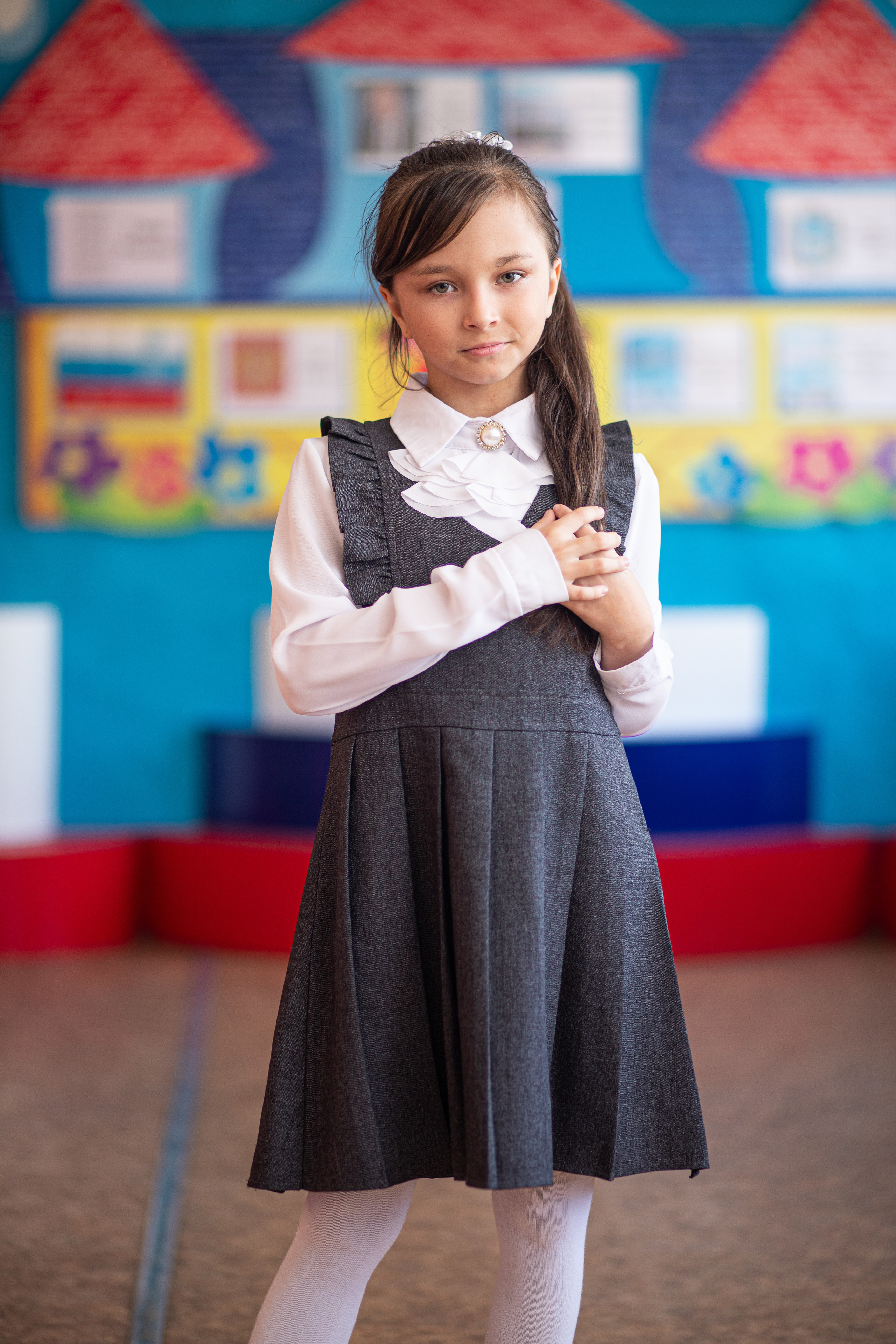 Фотосессия школьников для общей фотографии