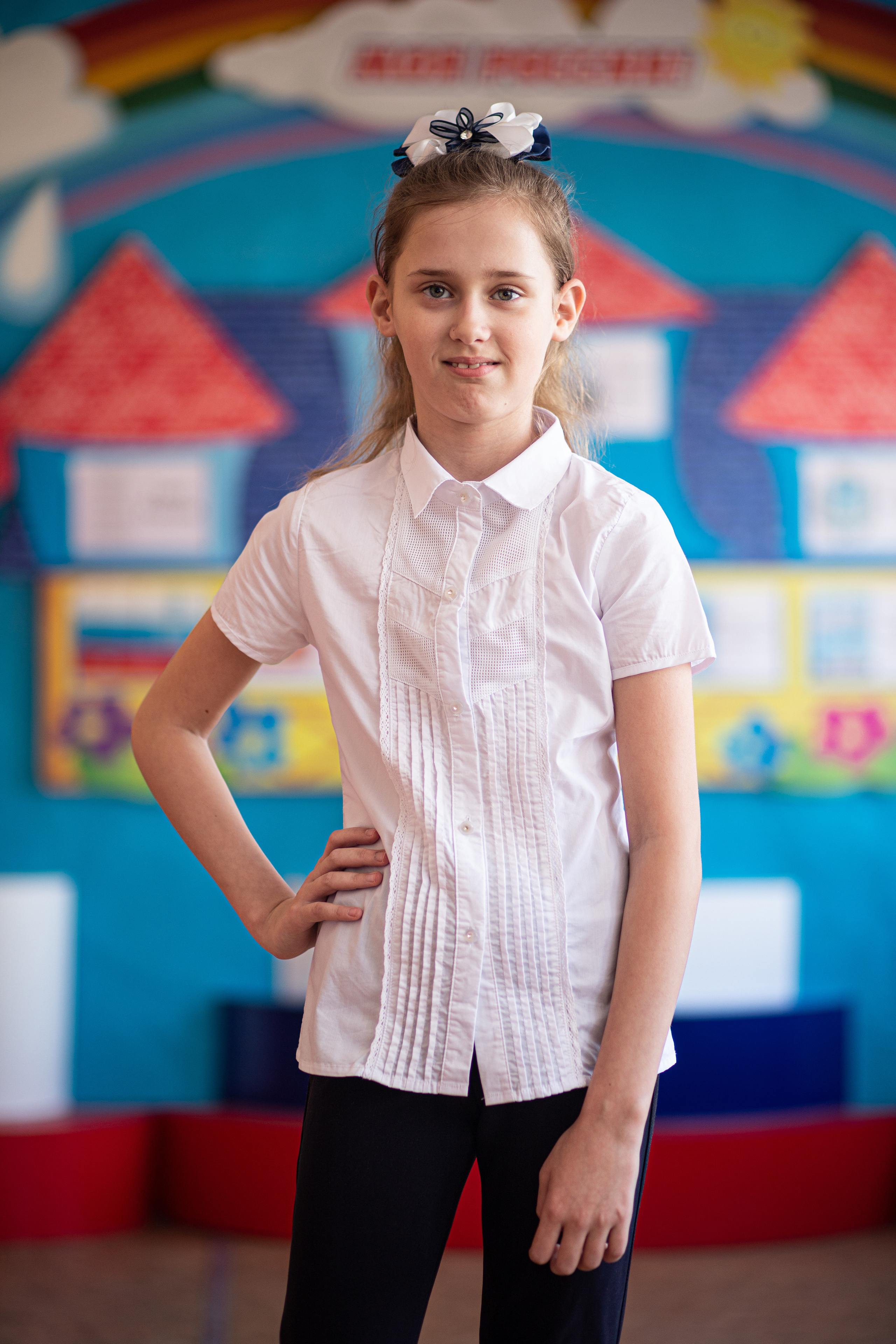 Фотосессия школьников для общей фотографии