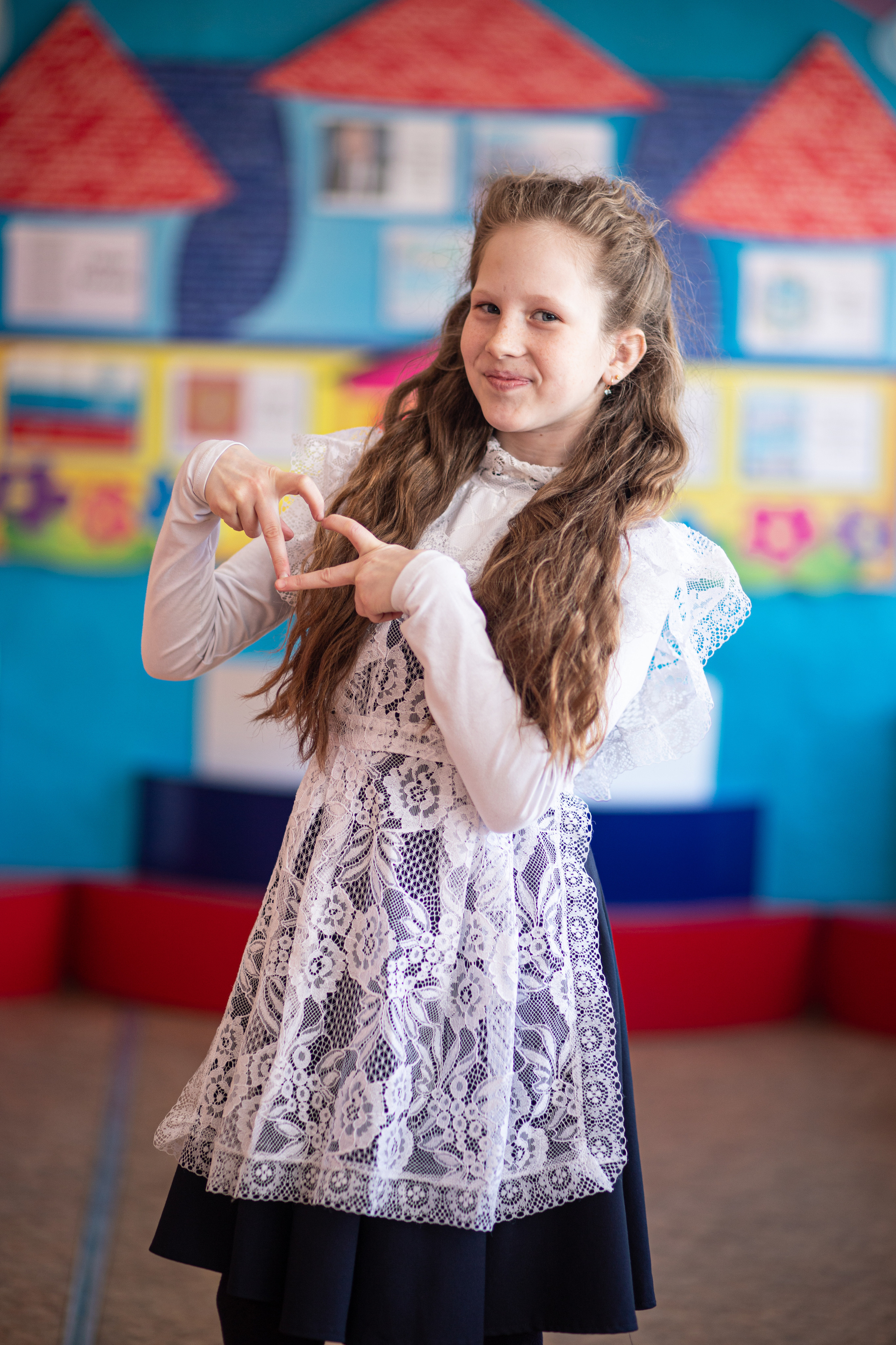 Фотосессия школьников для общей фотографии