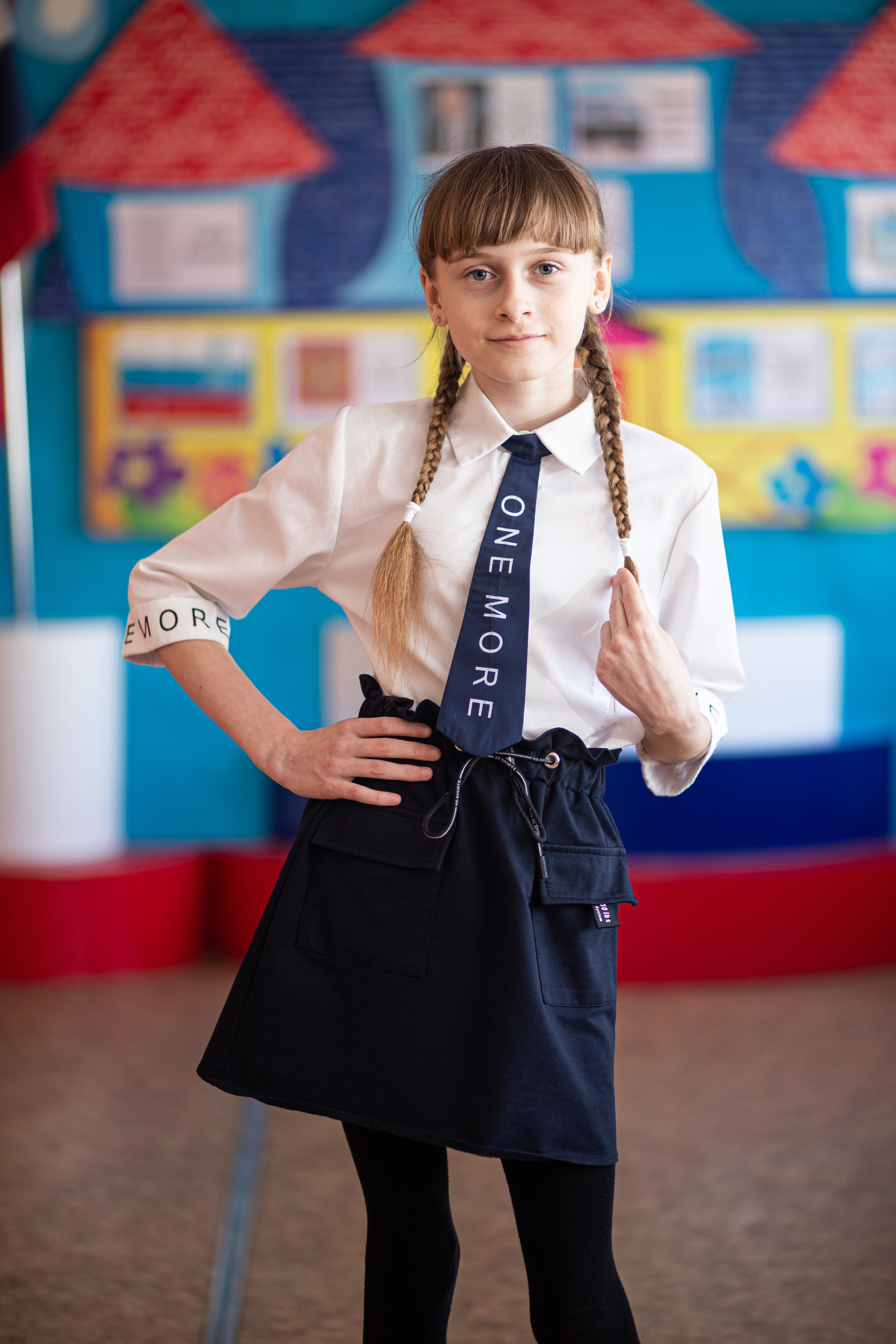 Фотосессия школьников для общей фотографии