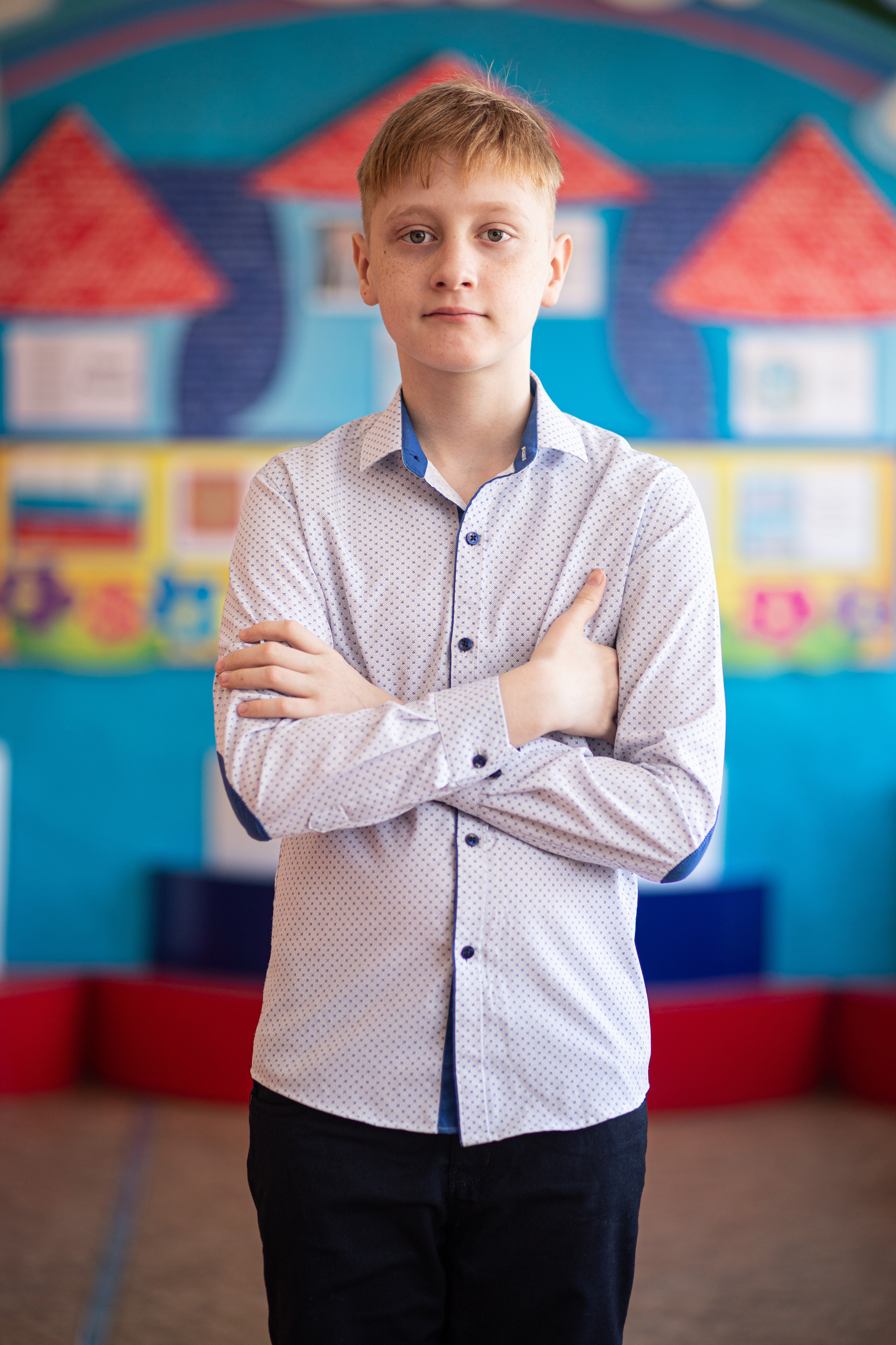 Фотосессия школьников для общей фотографии