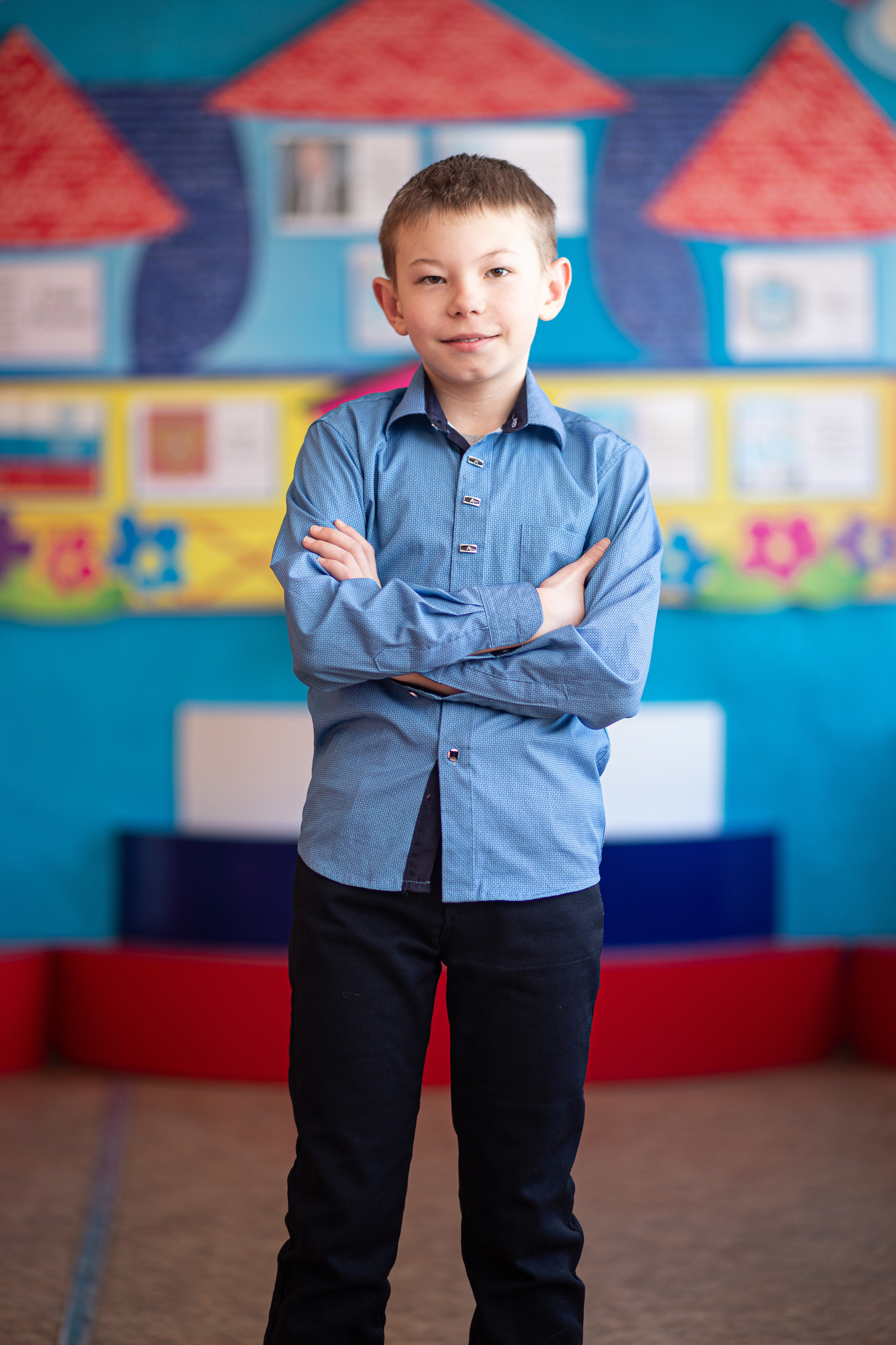 Фотосессия школьников для общей фотографии