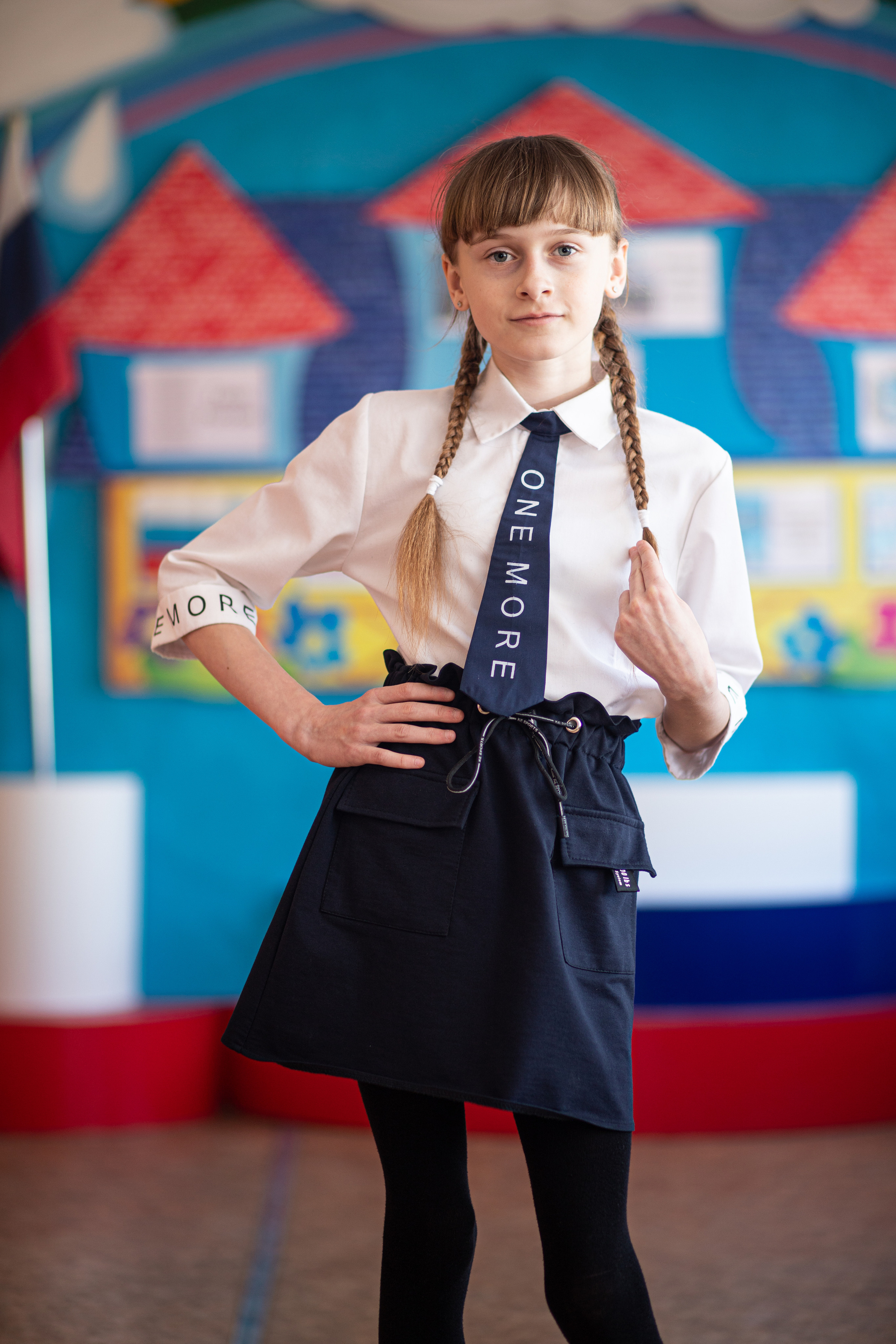 Фотосессия школьников для общей фотографии