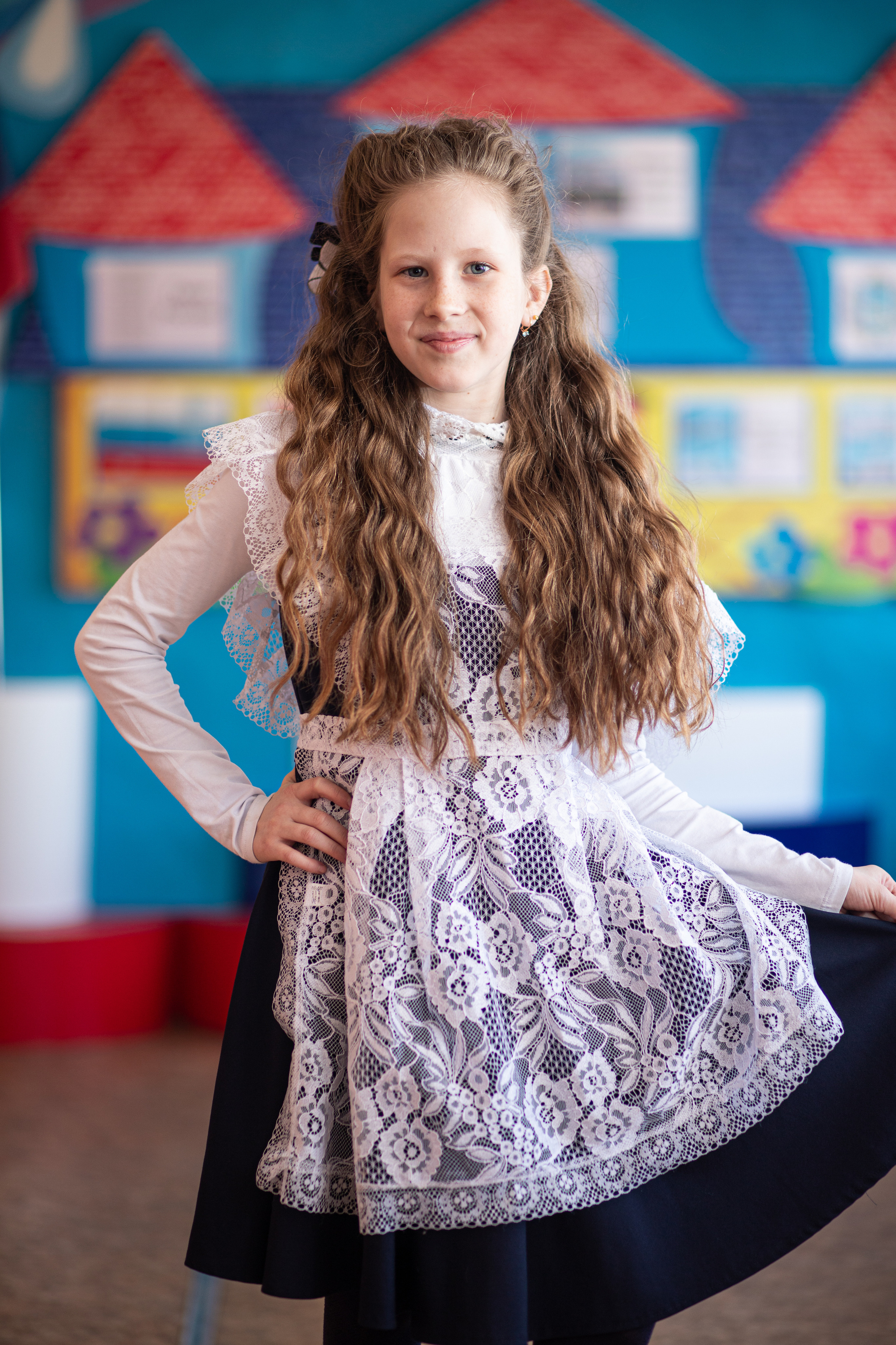 Фотосессия школьников для общей фотографии