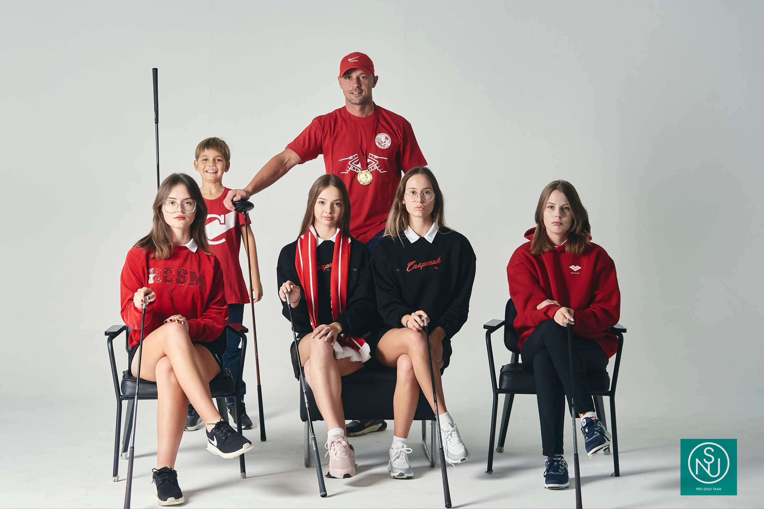 NSU съемка команды 2024. Академия гольфа NSU в Москве. Тренировки по гольфу для детей и взрослых, тренировки для новичков