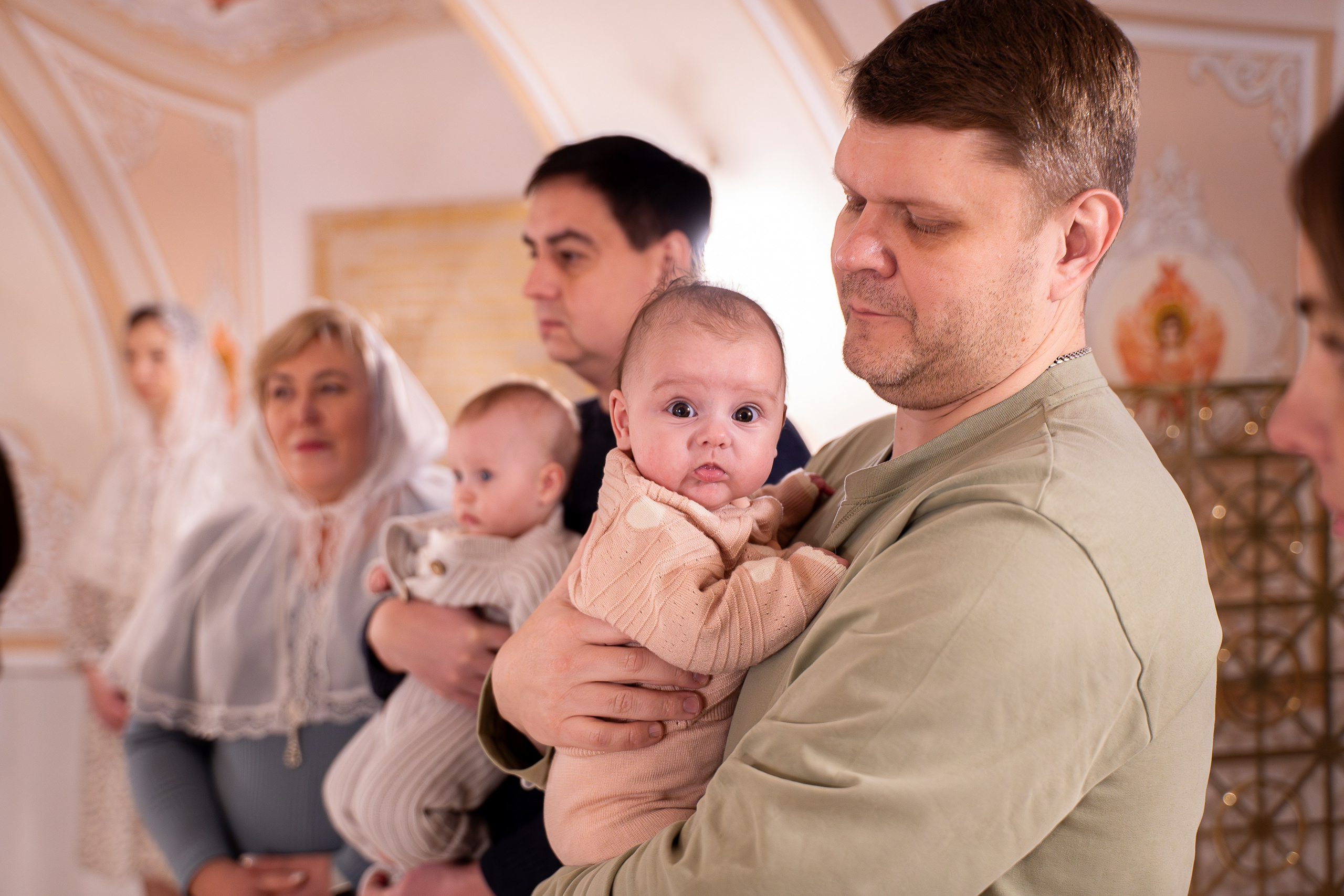 Двойное крещение. Фотограф на роды Москва Ольга Летучева