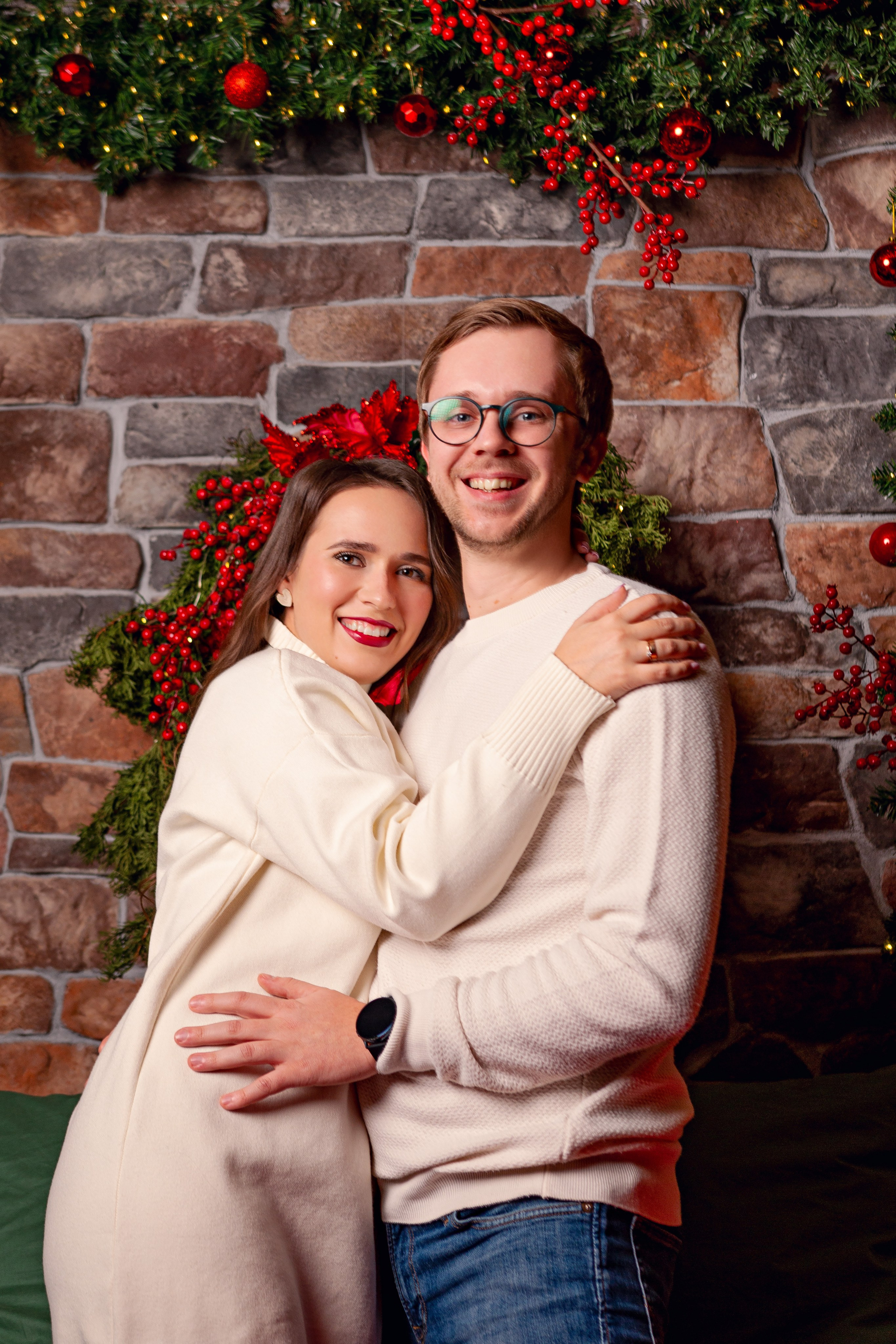 Новогодняя Love story фотосессия в студии Photohub Минск