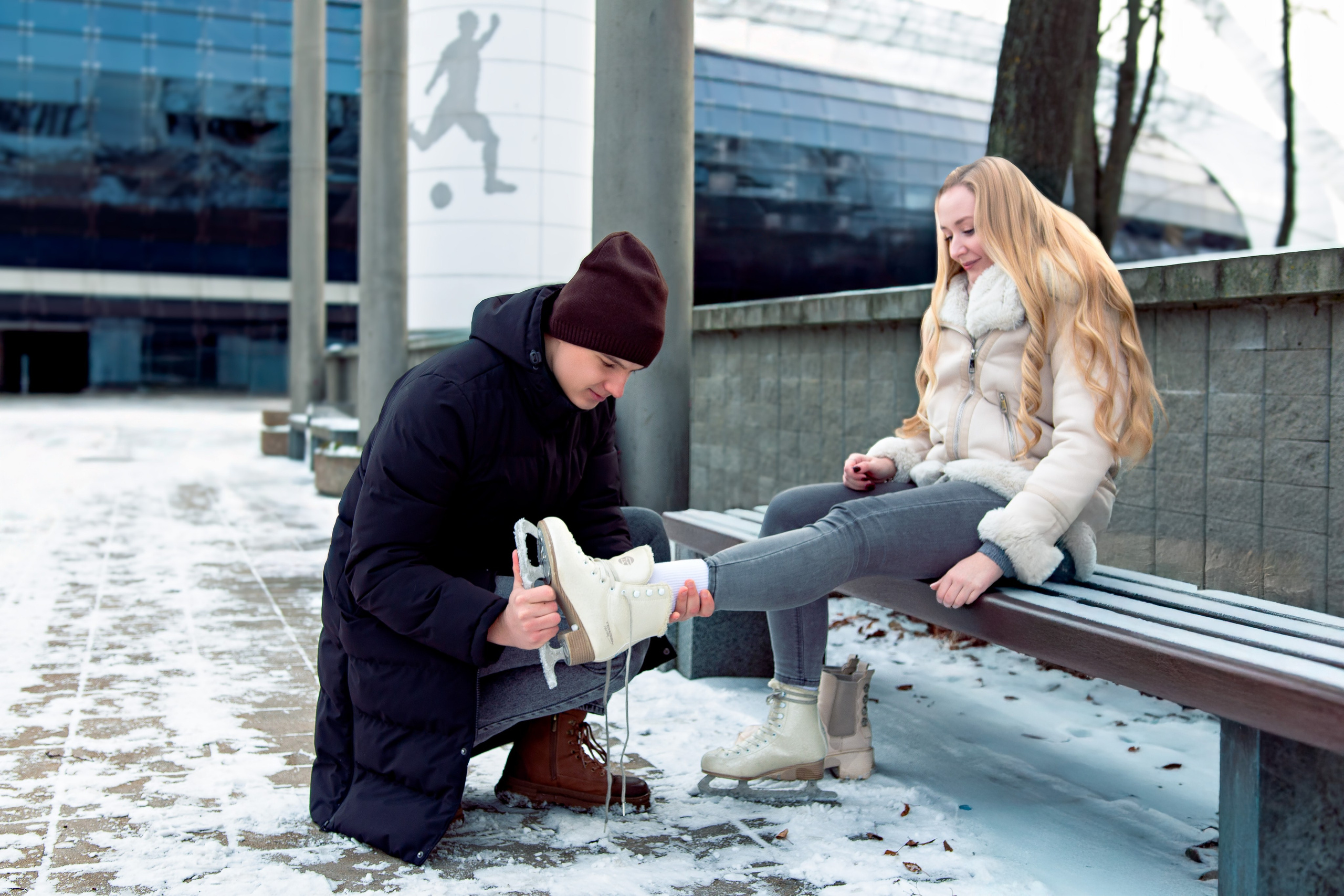 Love story фотосессия на коньках