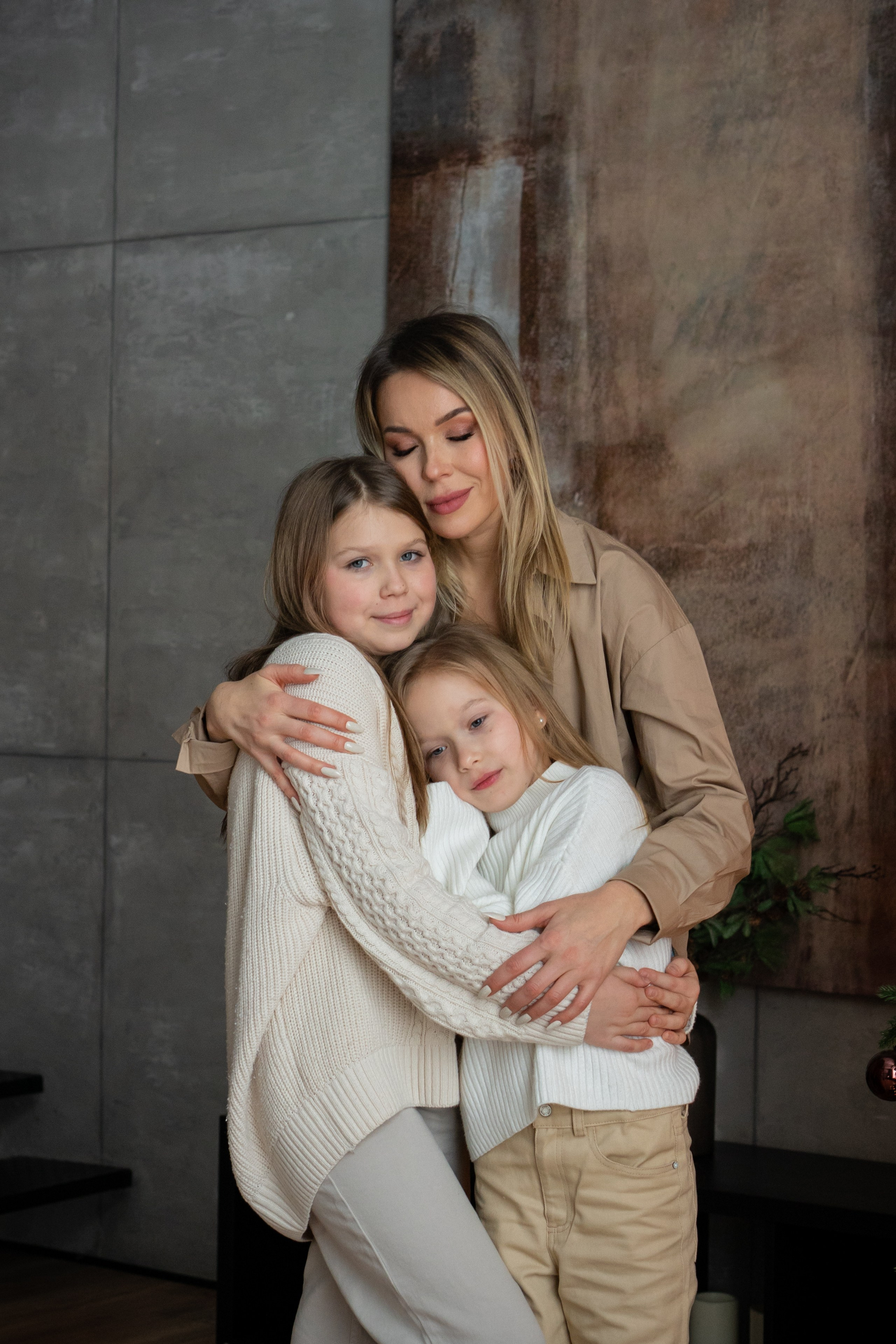 Семья К. Новогодняя история в студии. Фотограф Ольга Игорева