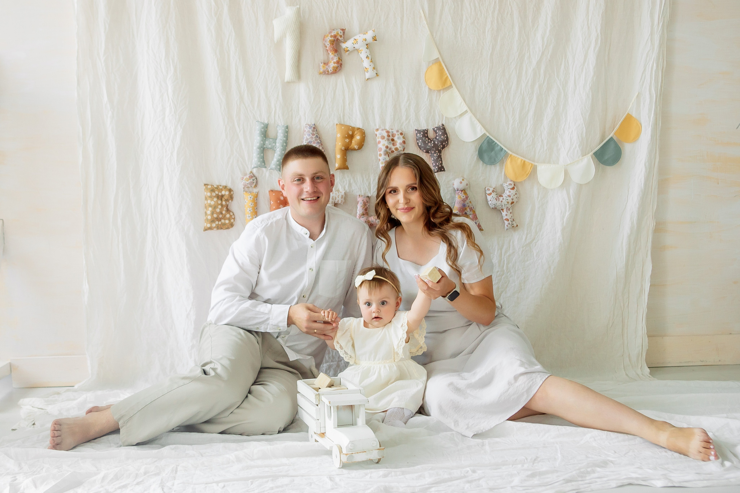 Есения 1 годик. Семейный детский фотограф. Фотосессия в Минске