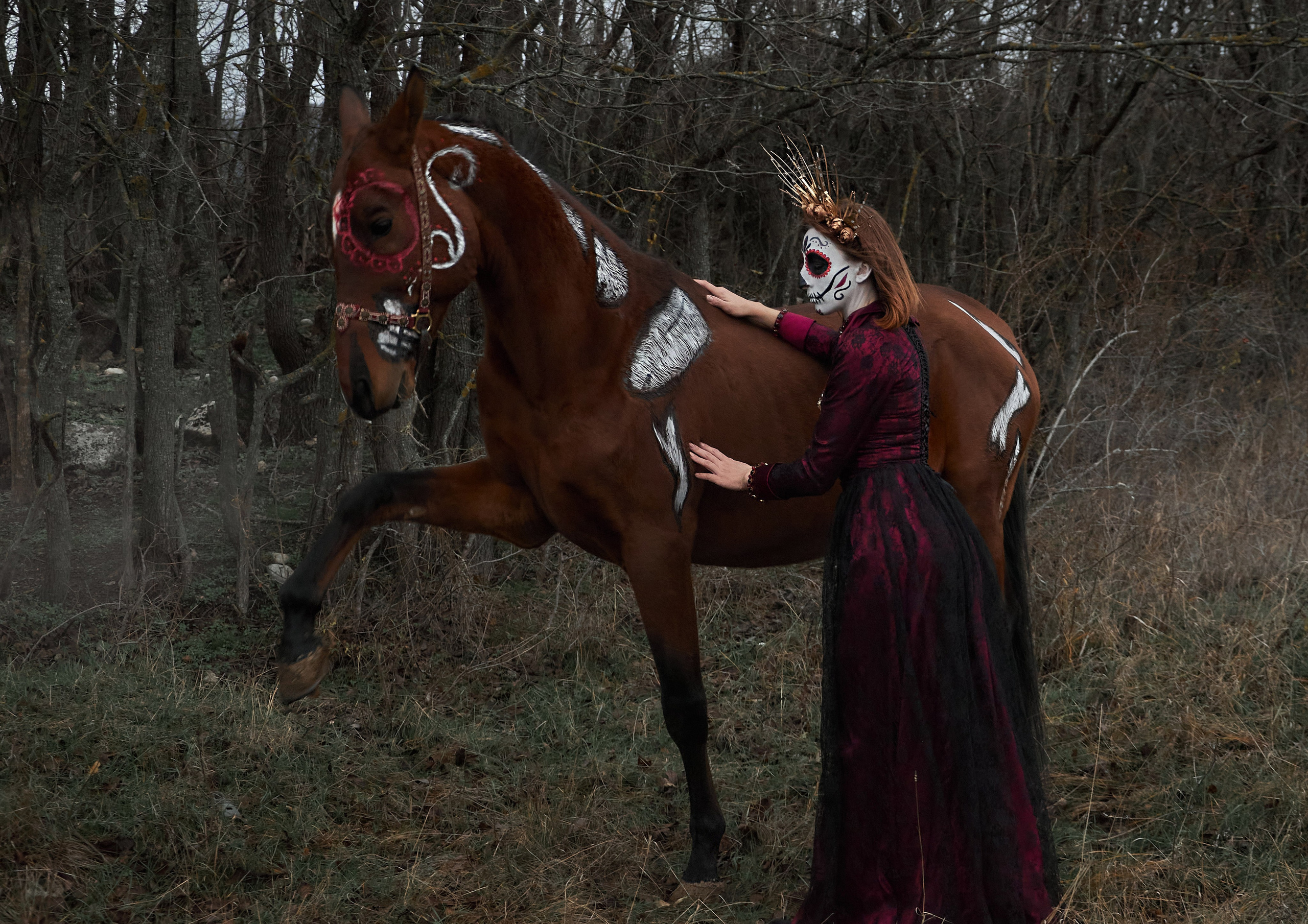 Фотосессия в стиле праздника El Día de Muertos. Фотограф в Севастополе