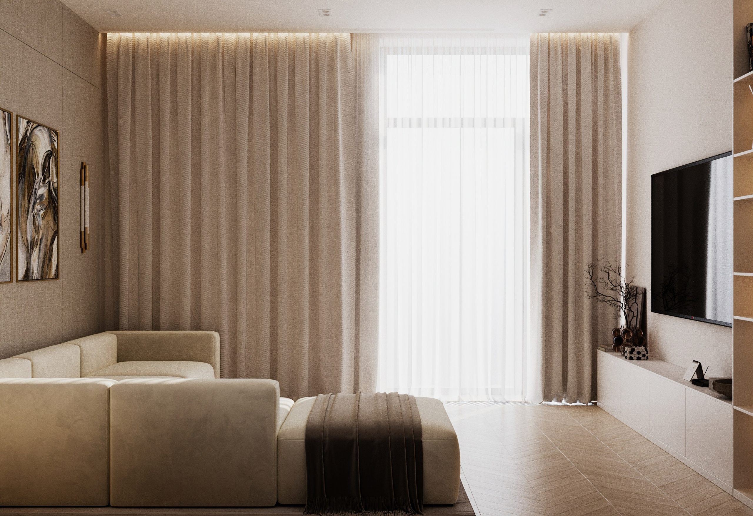 Roza Rossa гостевая спальня. Визуализатор Векшина Елена