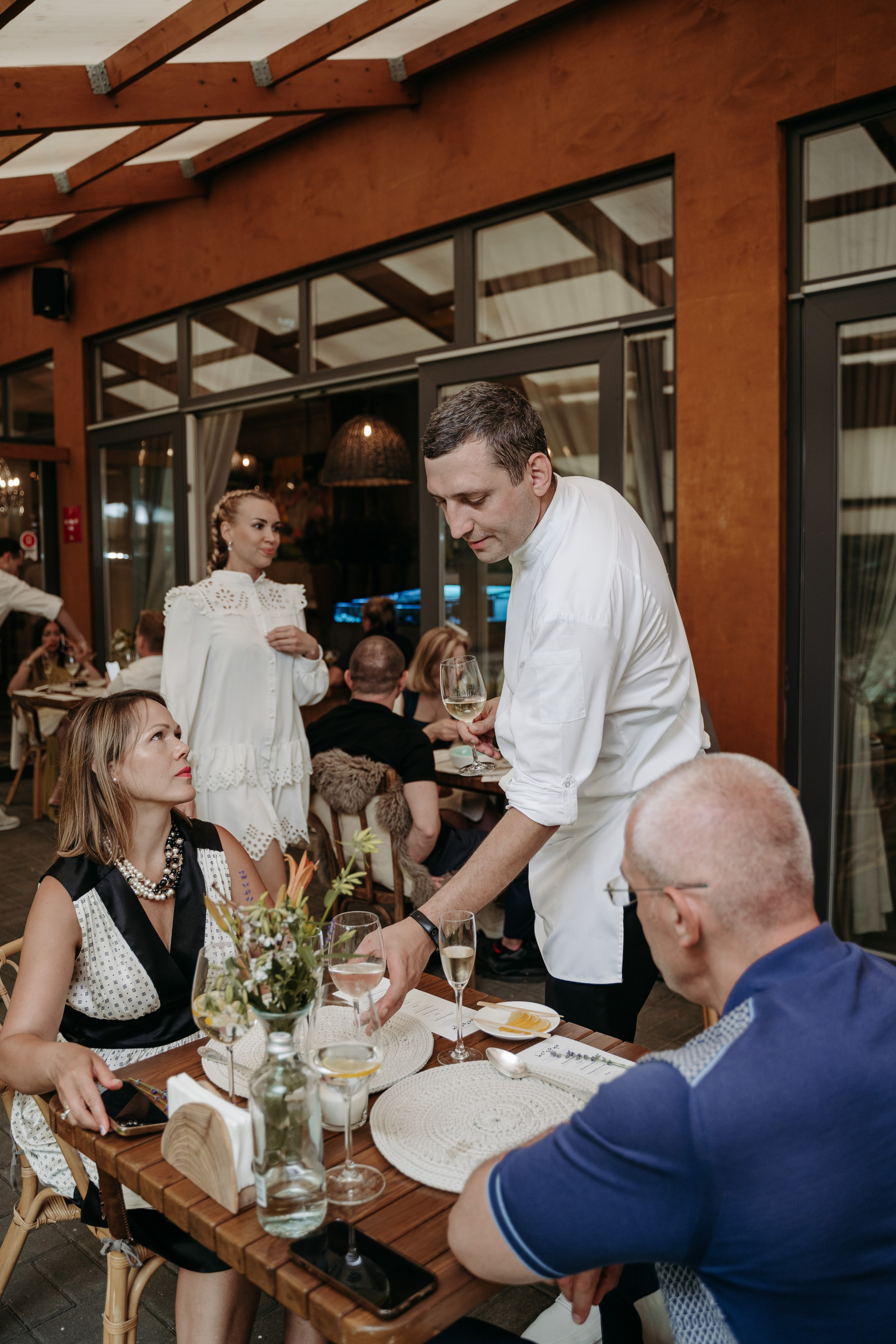 Открытый ужин с Mishlen Шеф Поварами. Репортажный и свадебный фотограф в Москве Рая Небогатова