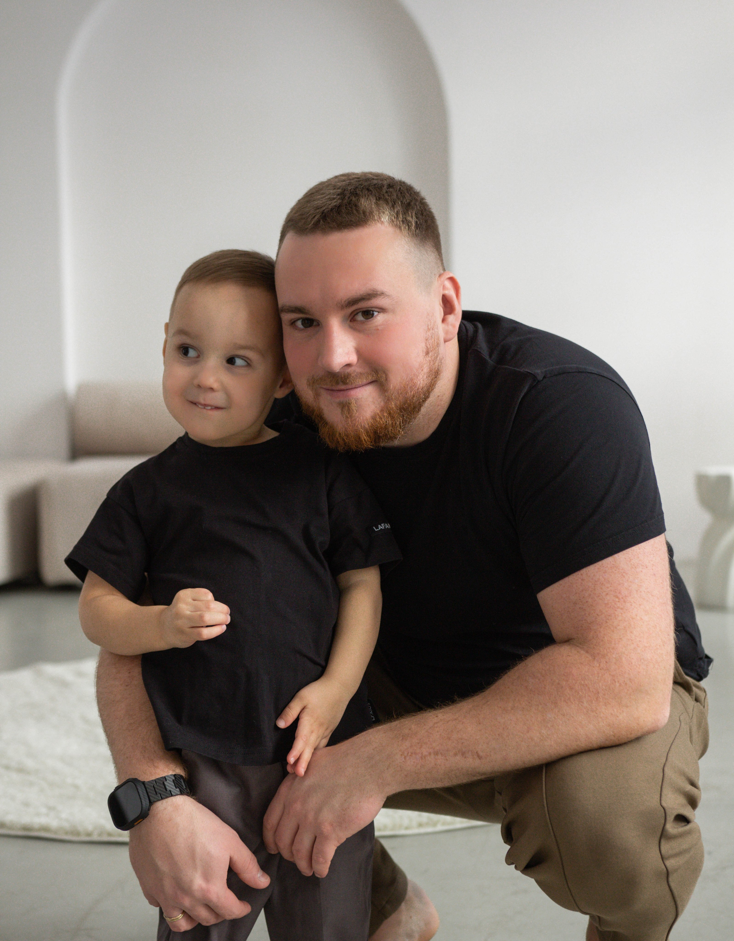 папа с сыном 