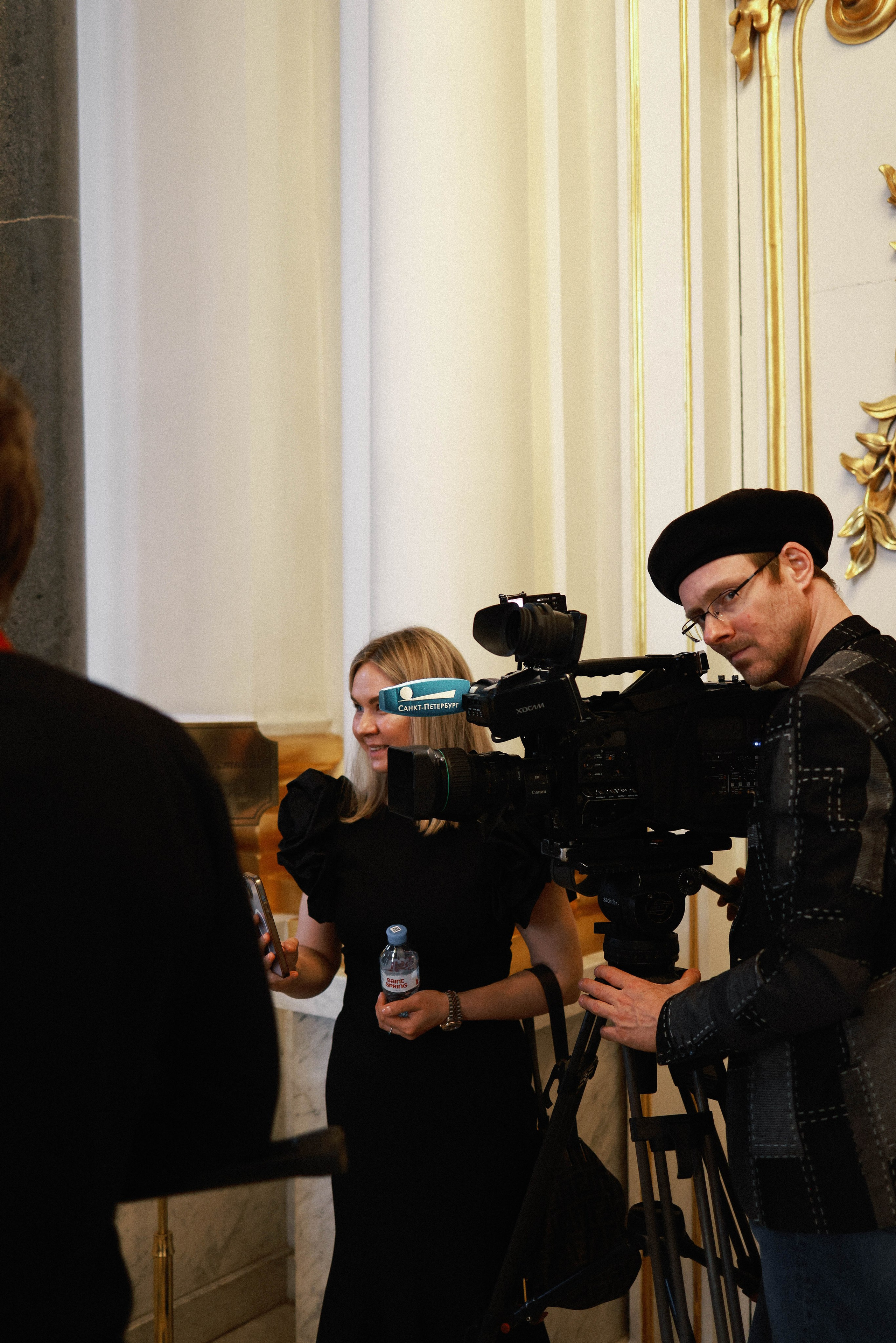 Сьемка международного фестиваля «Дворцы Санкт-Петербурга», «Вселенная Моцарта». Фельдмаршальский зал Государственного Эрмитажа. Съемки для жителей и гостей Петербурга