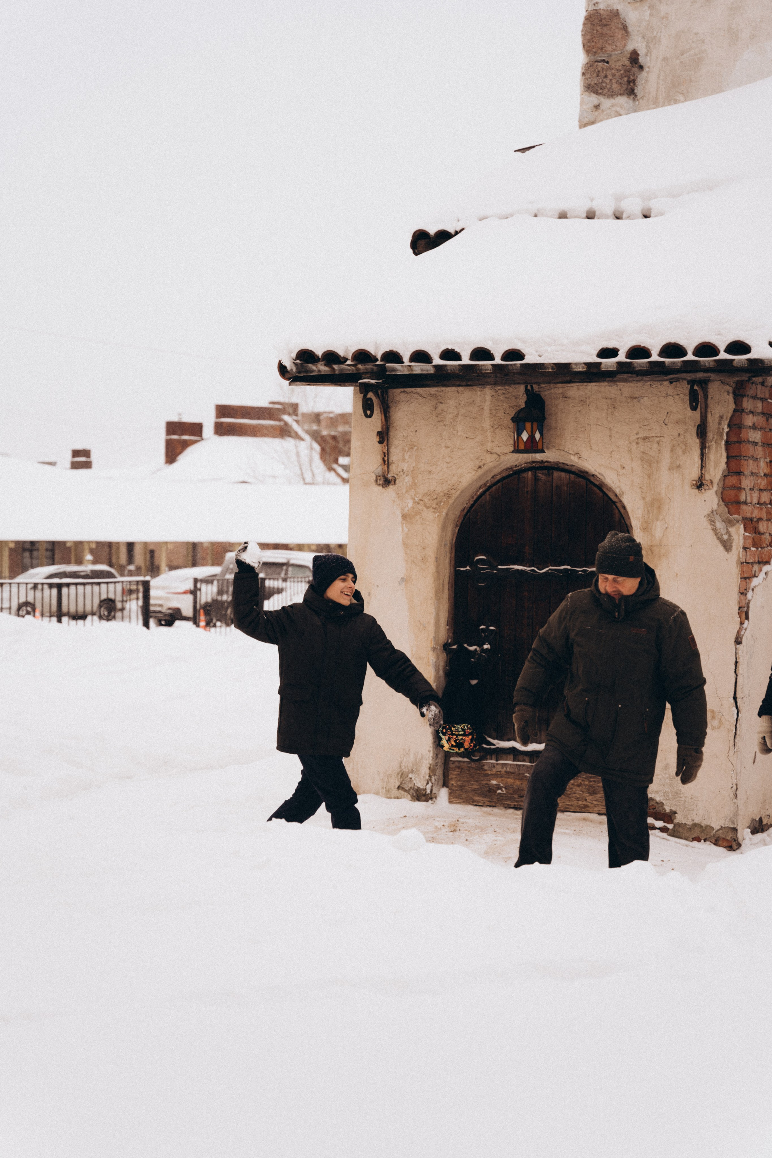 Январская прогулка: Даня, Елена и Андрей. Фотограф в Ульяновске Александра Григоровских