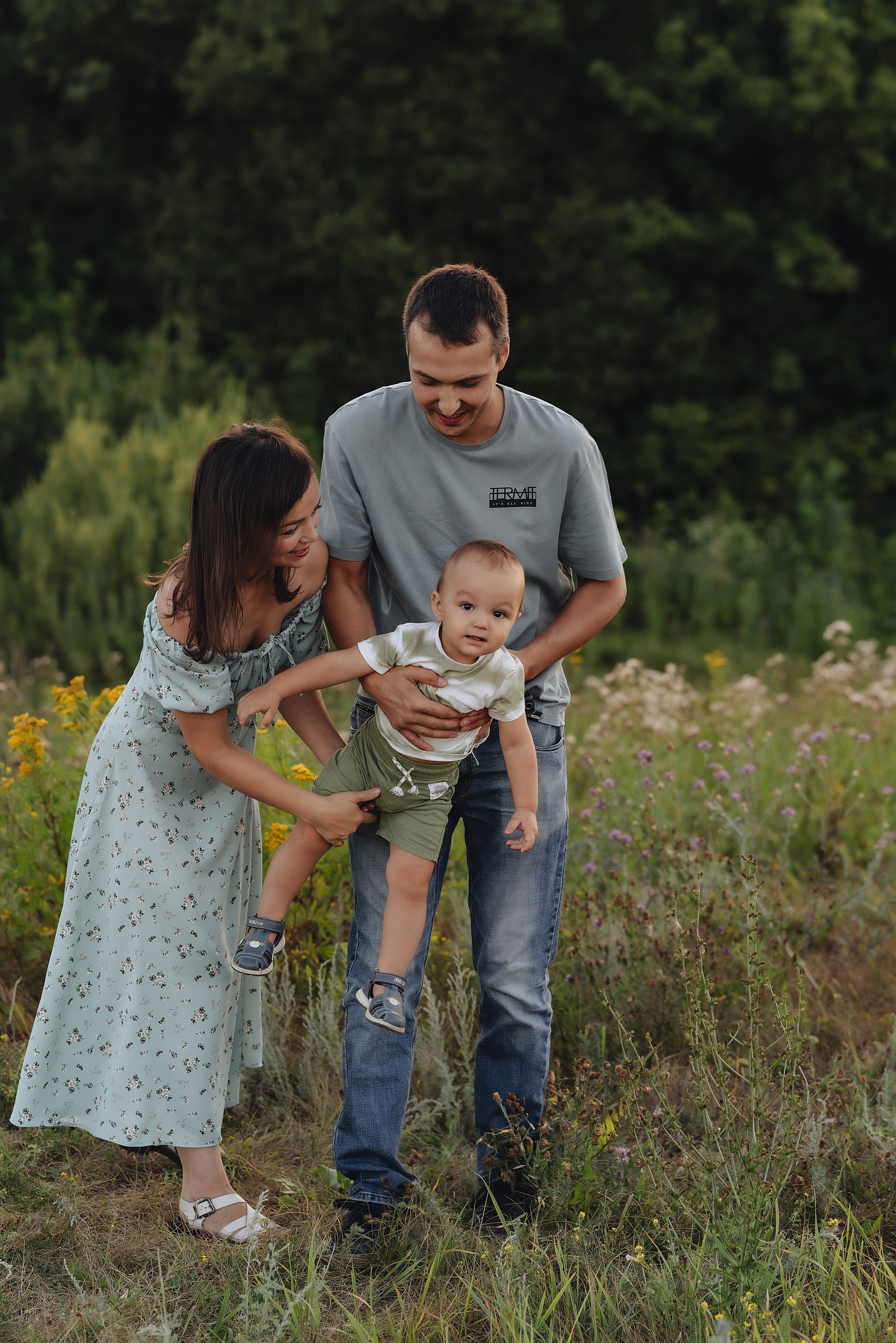 Семейная съемка на закате. Фотограф Карина Шмулёва. Воронеж и область