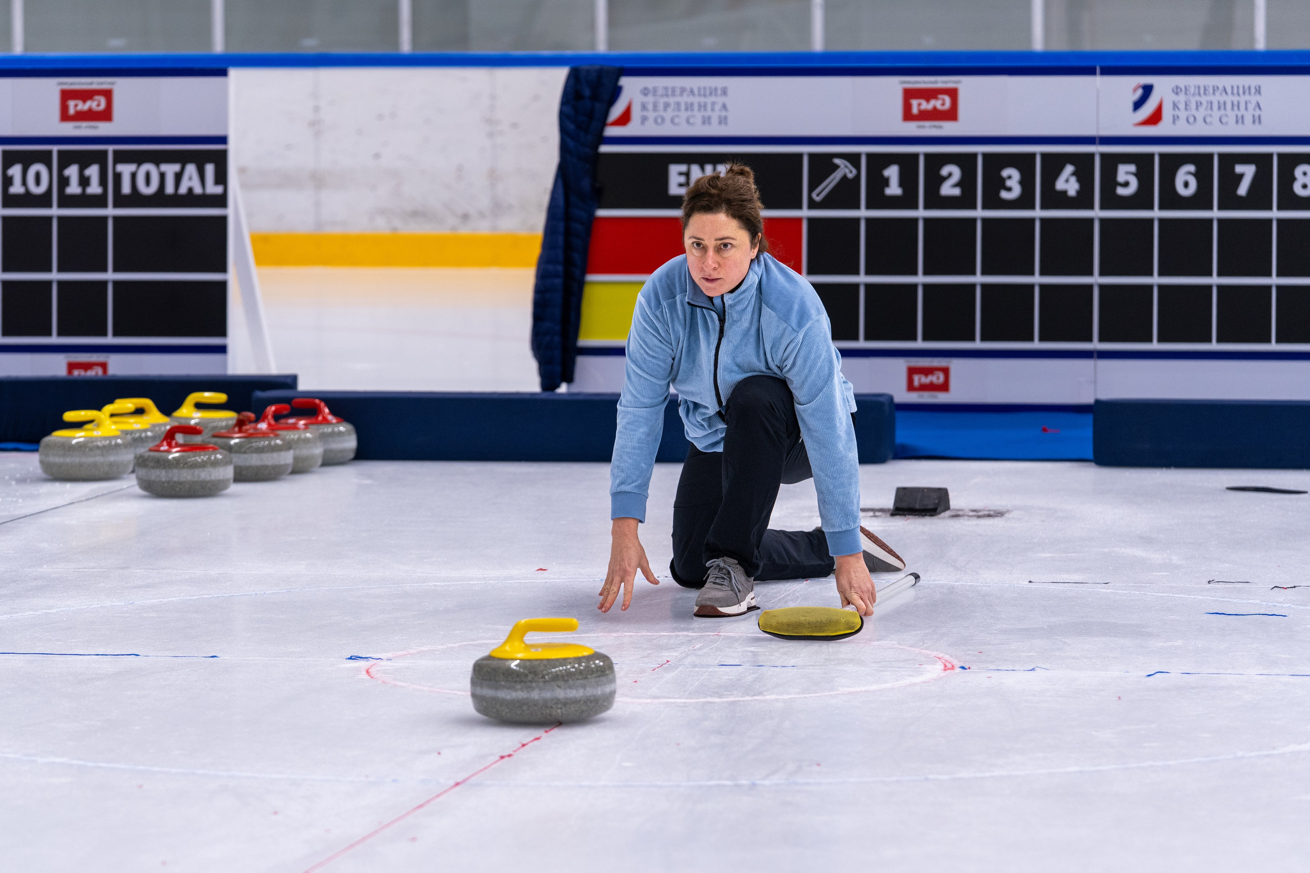 Керлинг для компании Р-Фарм. Репортажный фотограф в Красной Поляне и Сочи Павлюченко Екатерина