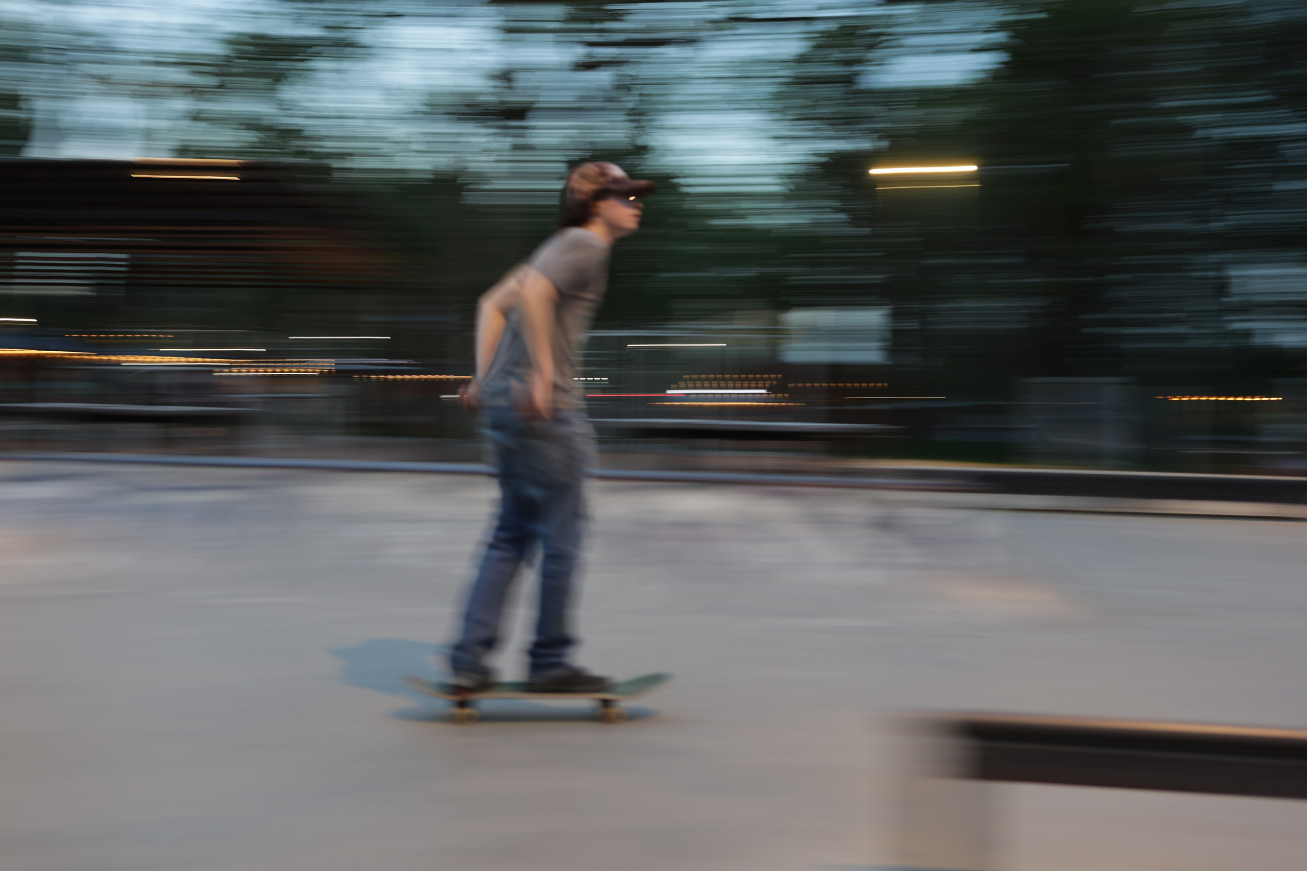 Blue hour in a skatepark. Фотограф Антонина Гудкова