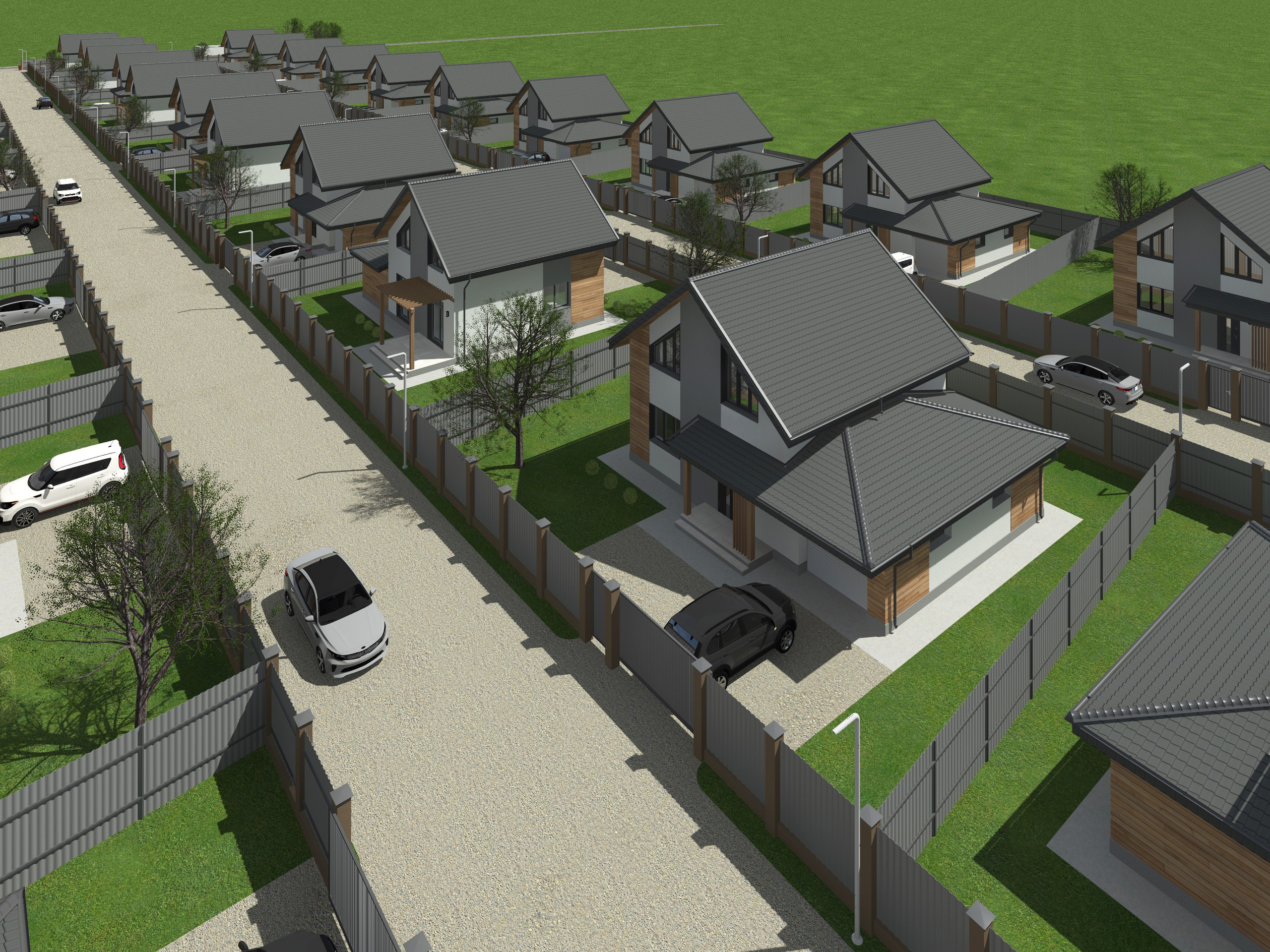 Коттеджный поселок с ИЖД 160 м². ПРОЕКТИРОВАНИЕ ИНТЕРЬЕРОВ И АРХИТЕКТУРНЫХ РЕШЕНИЙ В СТУДИИ SHELOFAST DESIGN